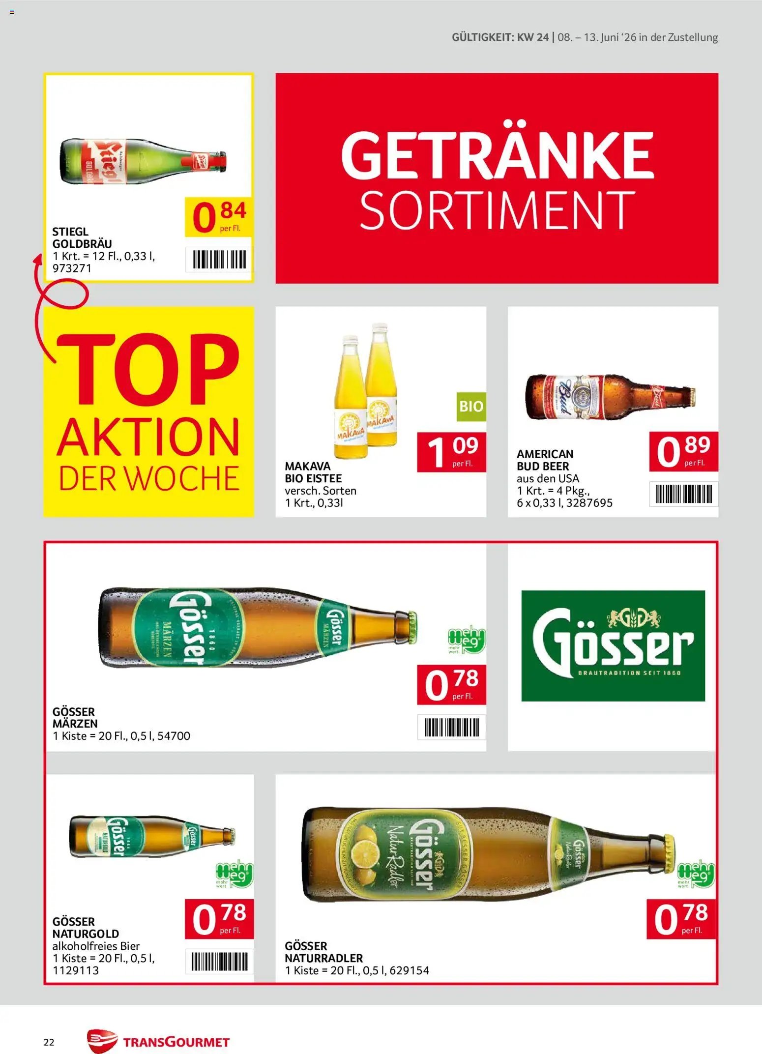 Transgourmet Zustellaktion