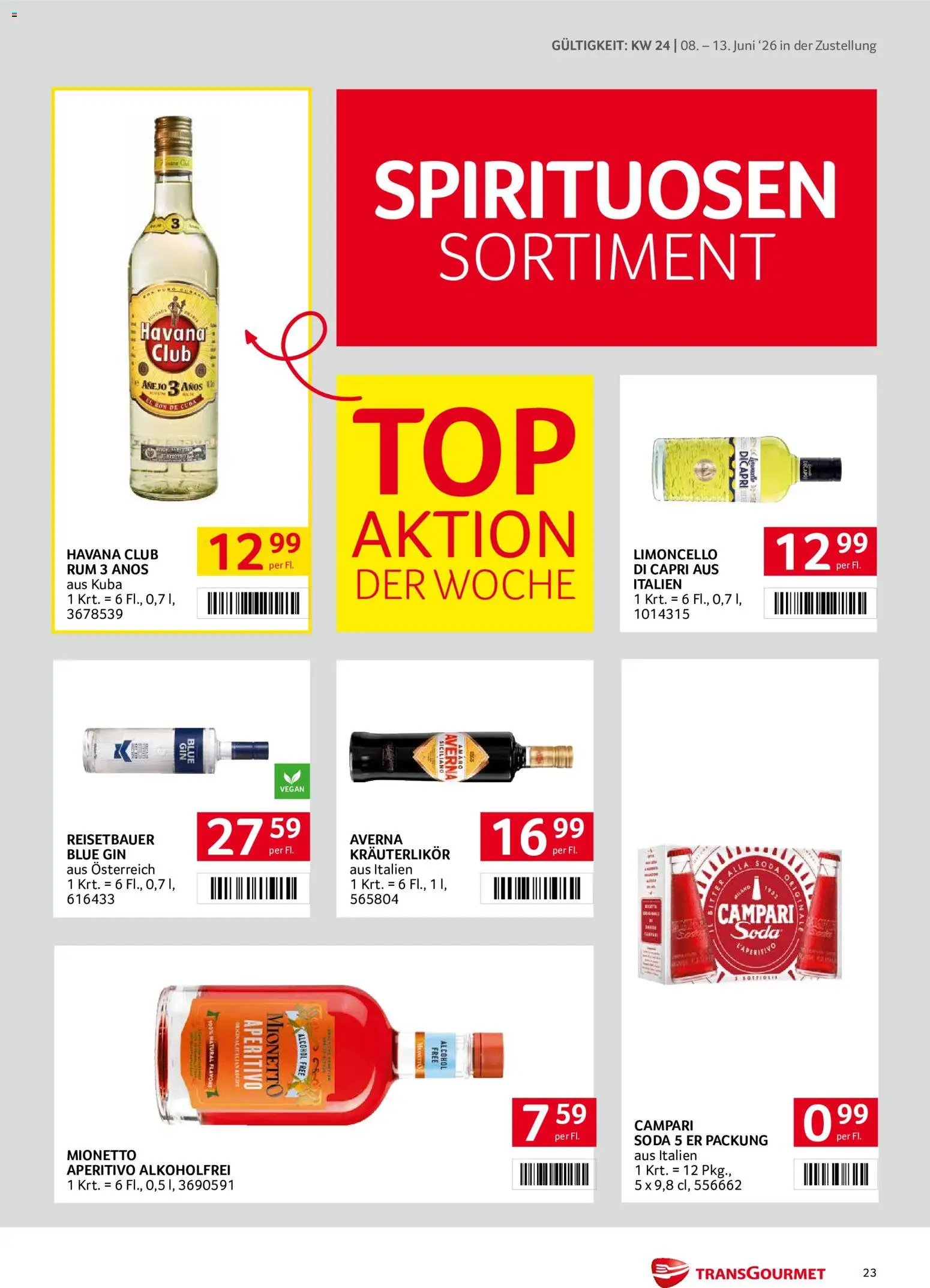 Transgourmet Zustellaktion