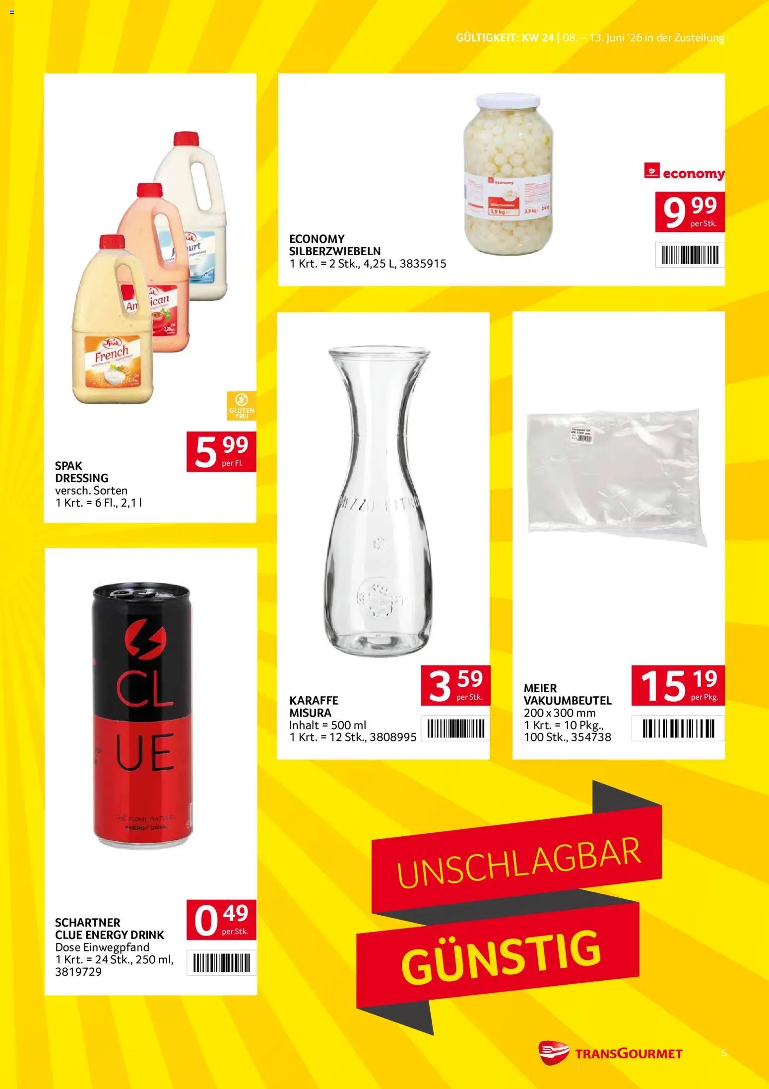 Transgourmet Zustellaktion