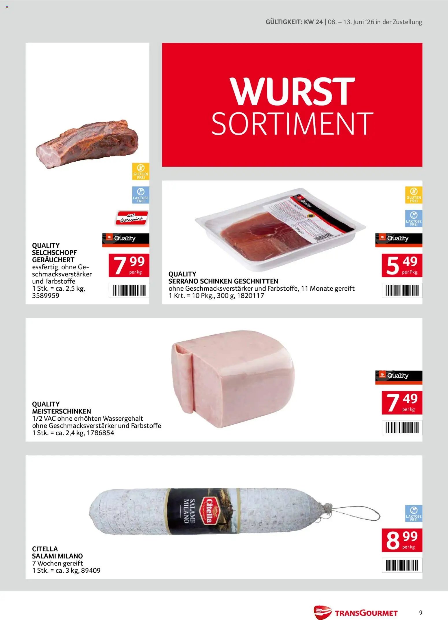 Transgourmet Zustellaktion