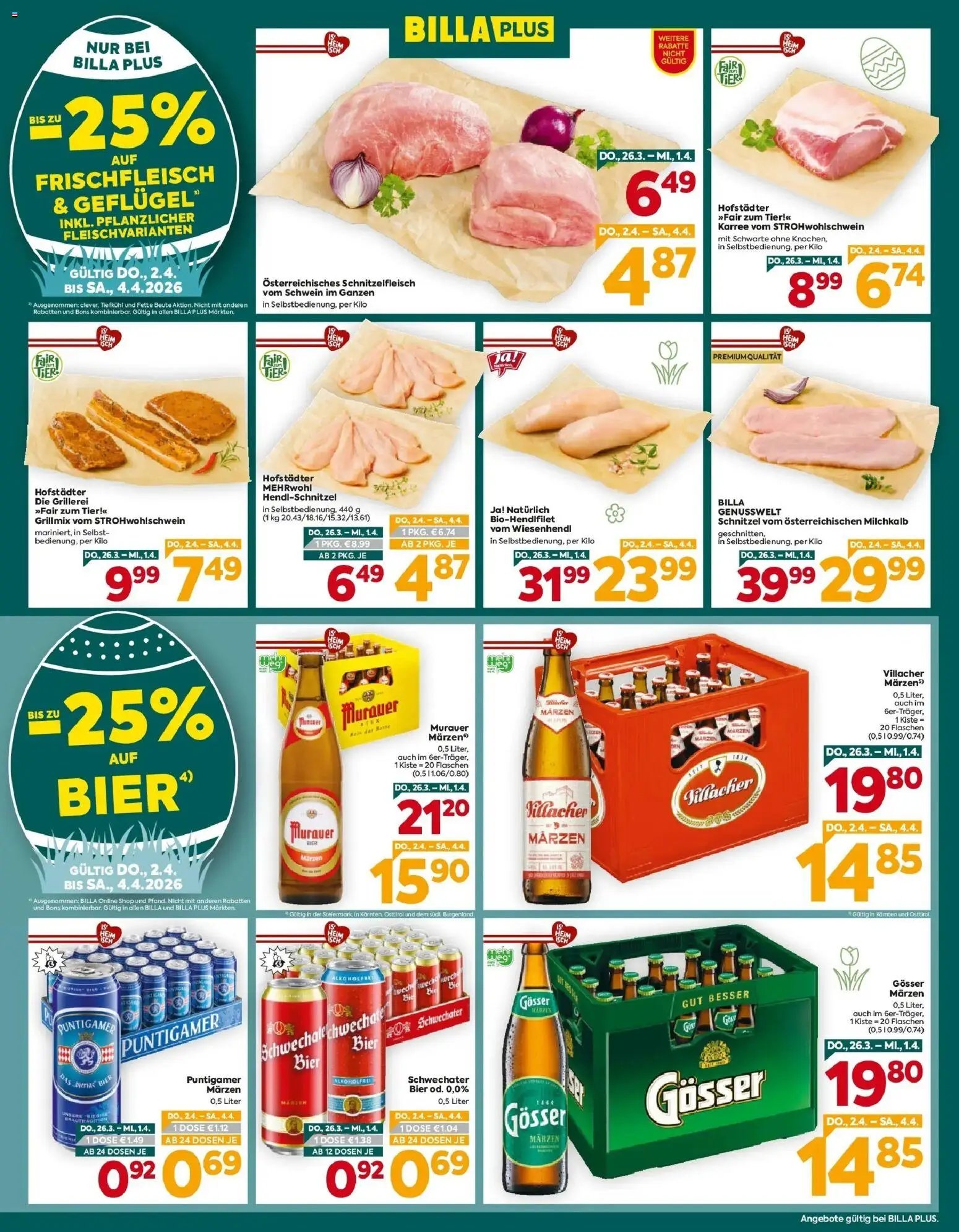 Billa Plus Flugblatt - Kärnten
