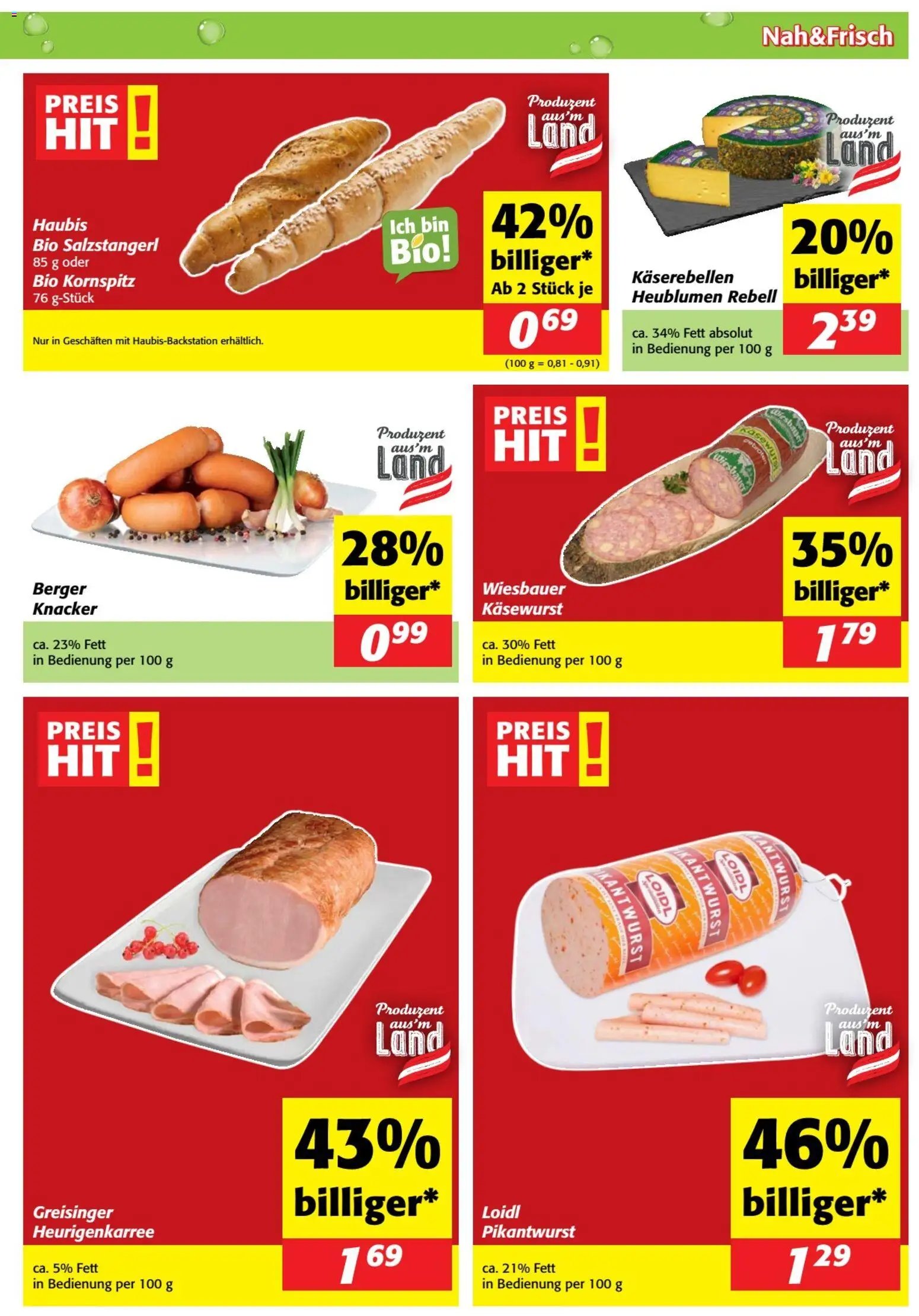 Nah und Frisch Flugblatt