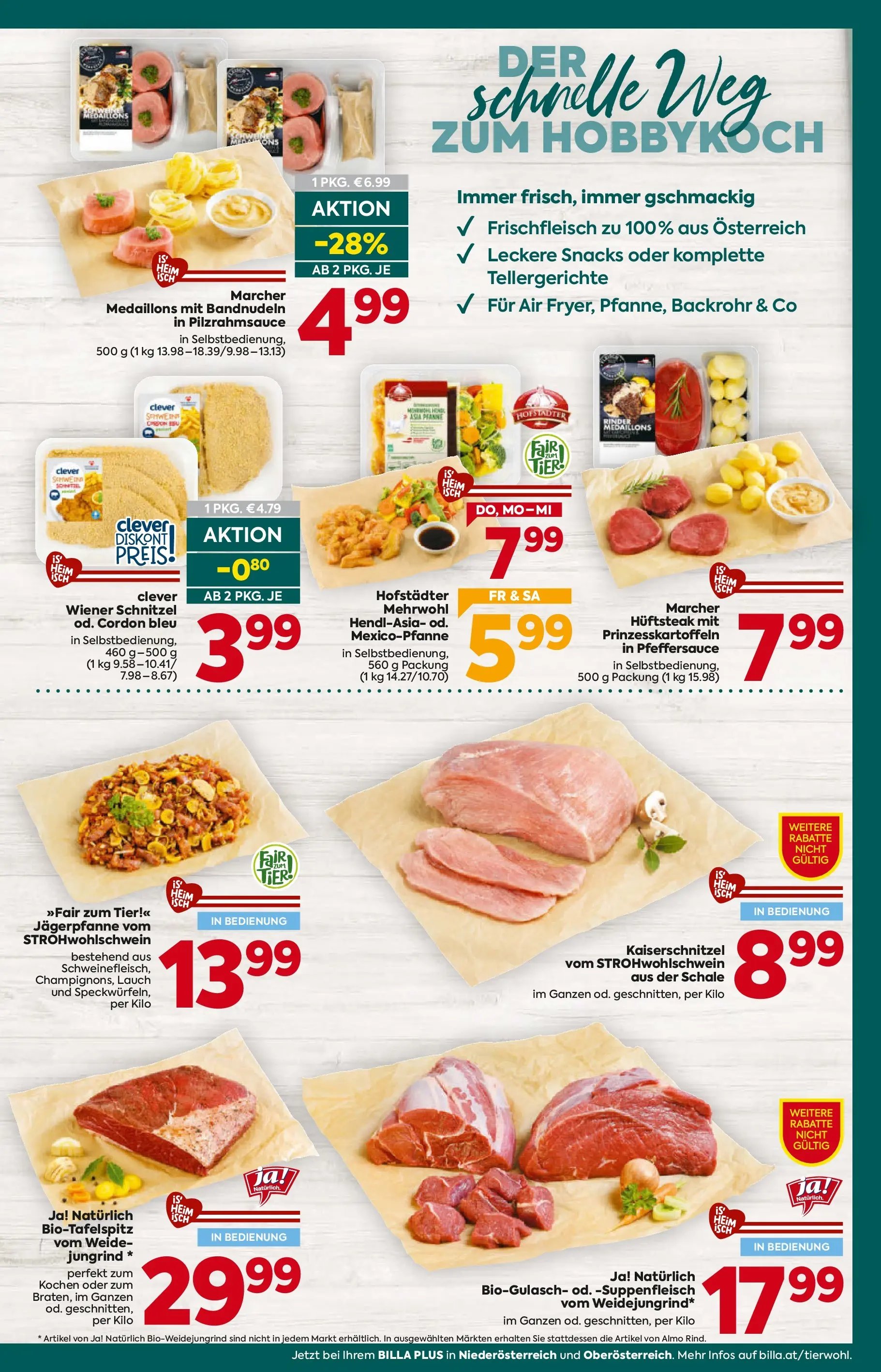 Billa Plus Flugblatt - Oberösterreich