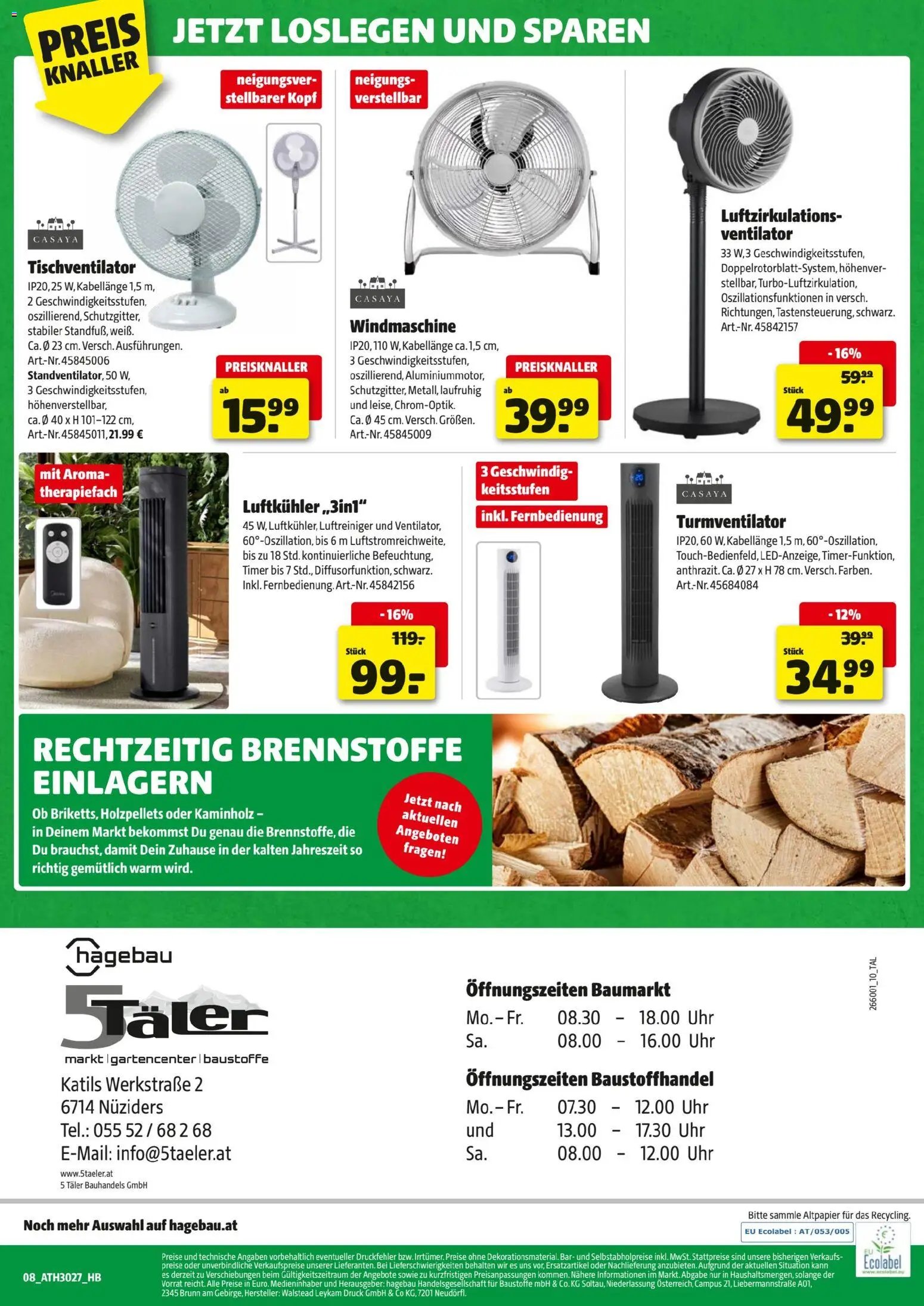 Hagebau Flugblatt