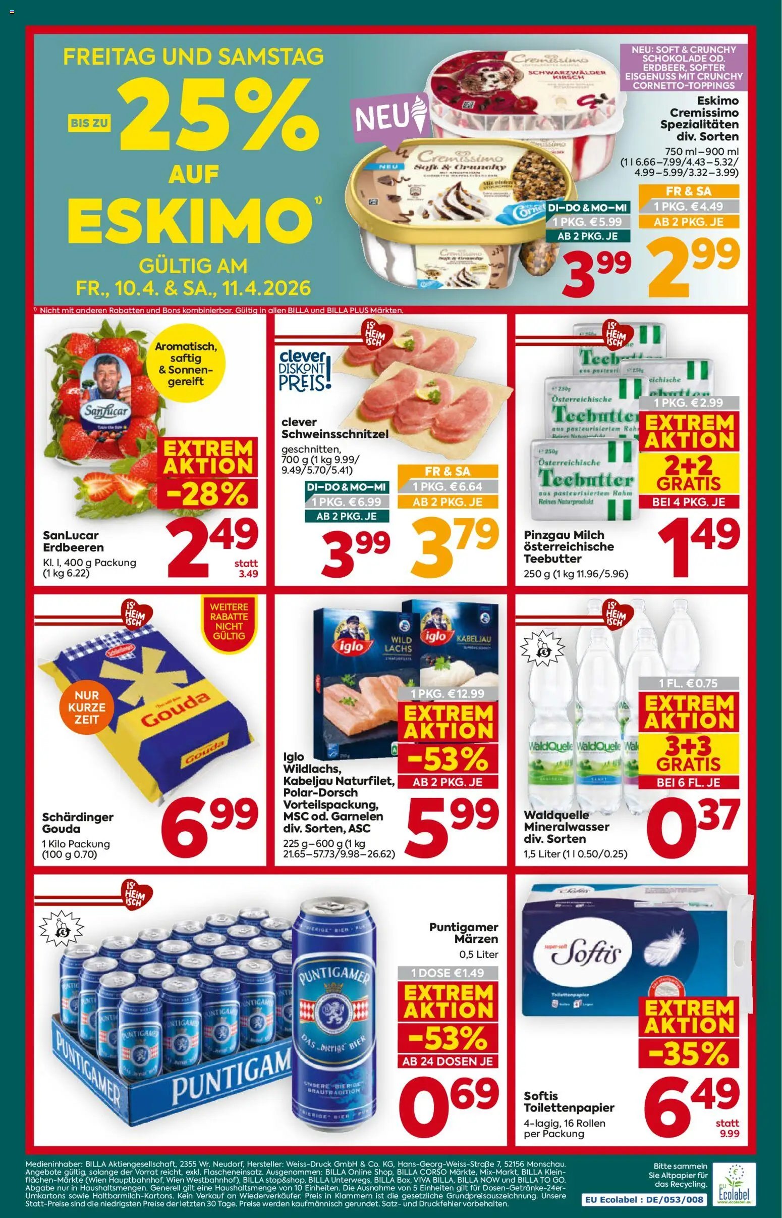 Billa Plus Flugblatt