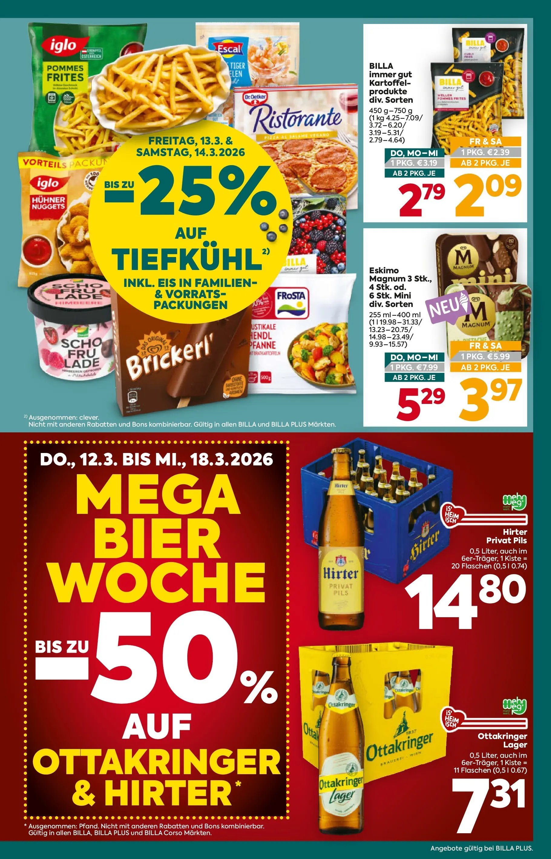 Billa Plus Flugblatt - Wien