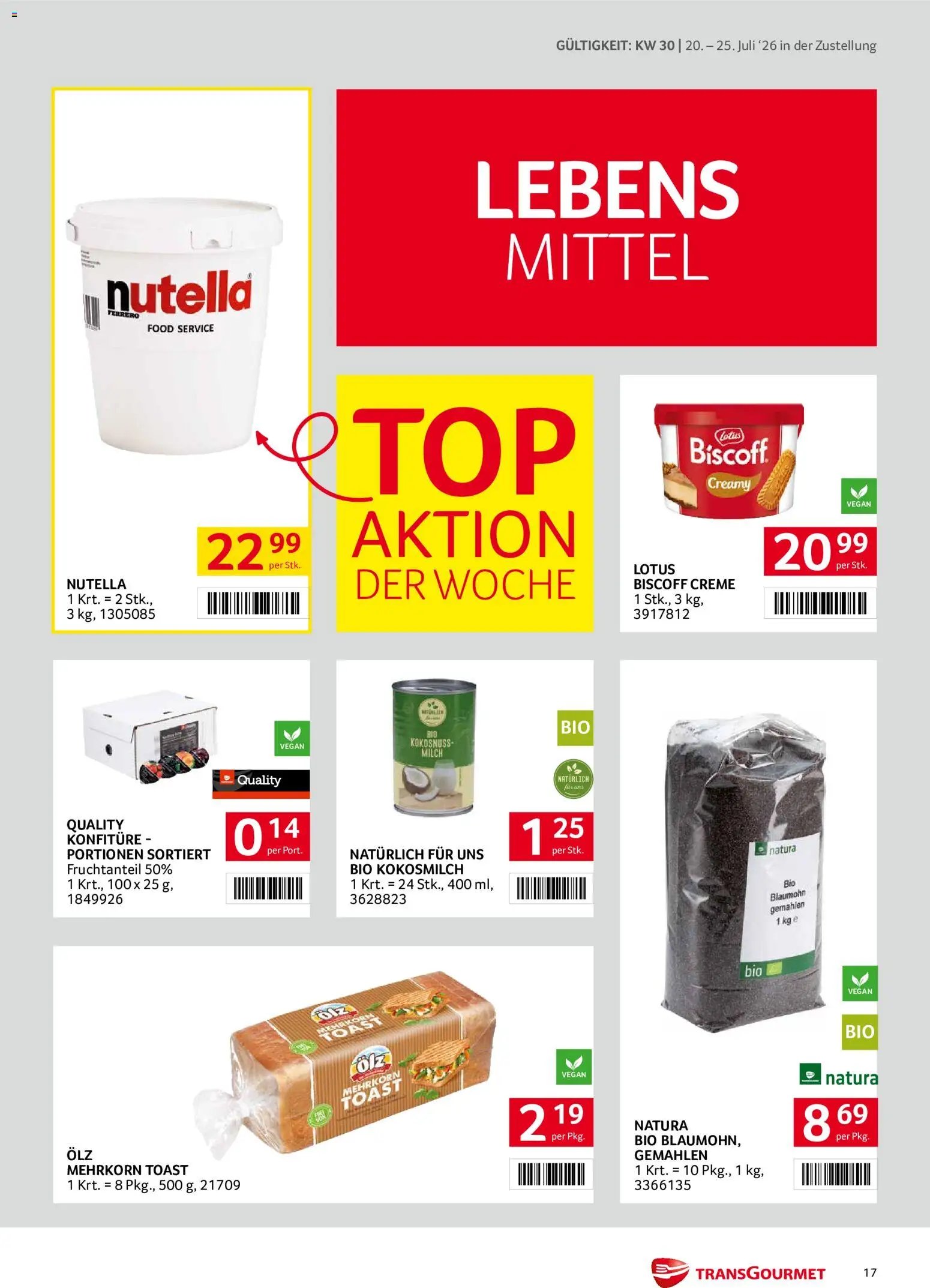 Transgourmet Zustellaktion