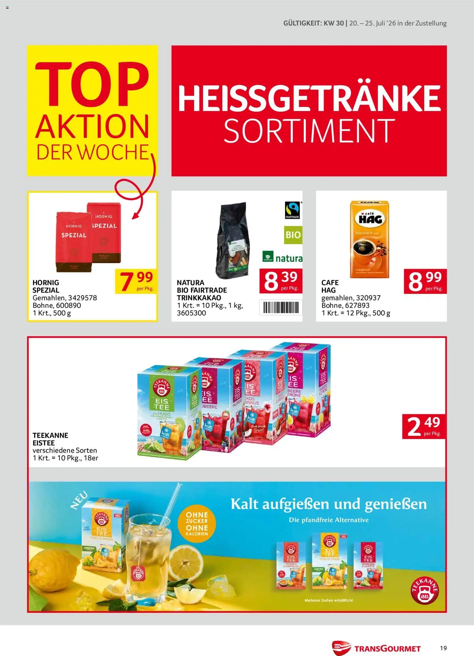 Transgourmet Zustellaktion