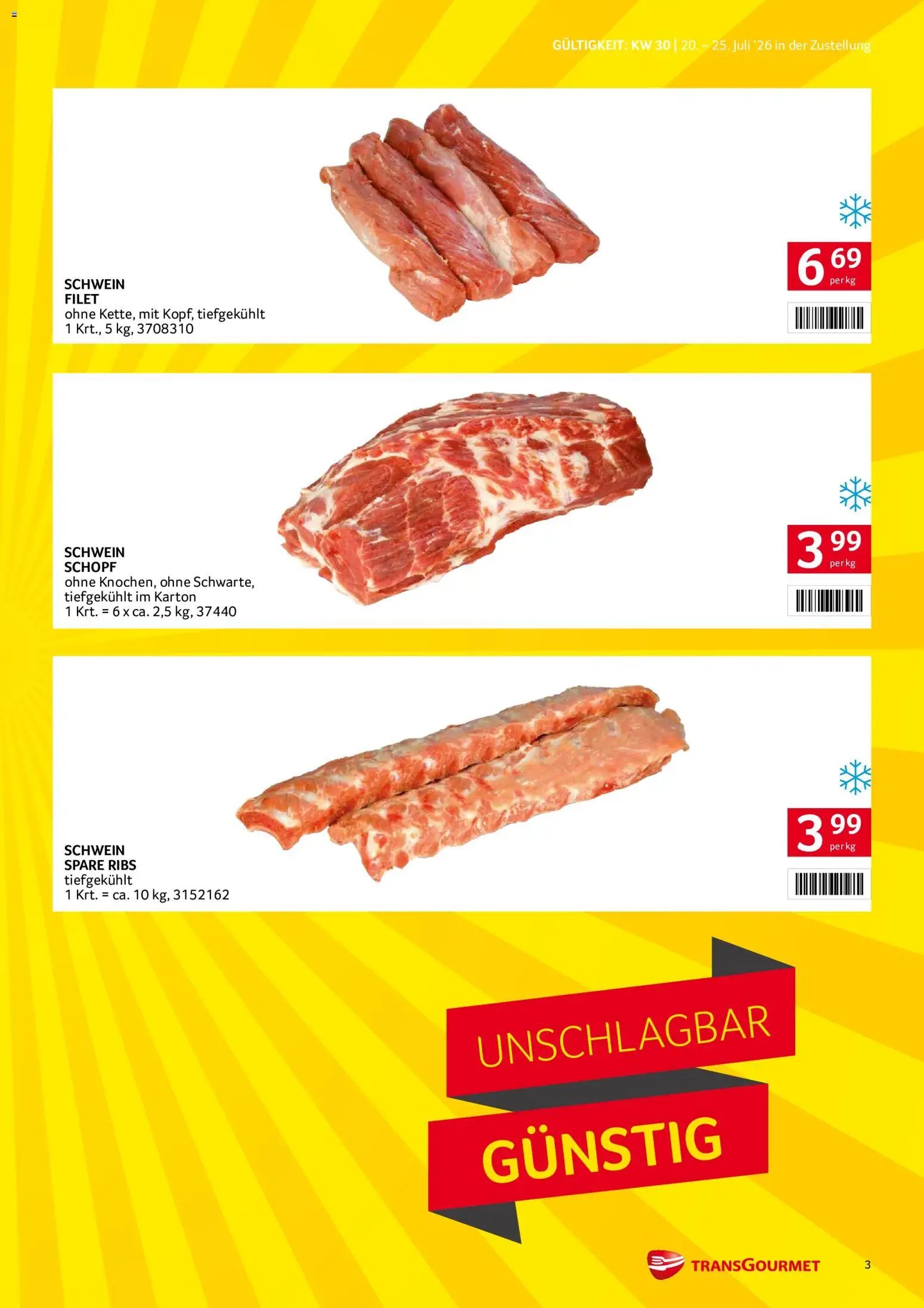 Transgourmet Zustellaktion