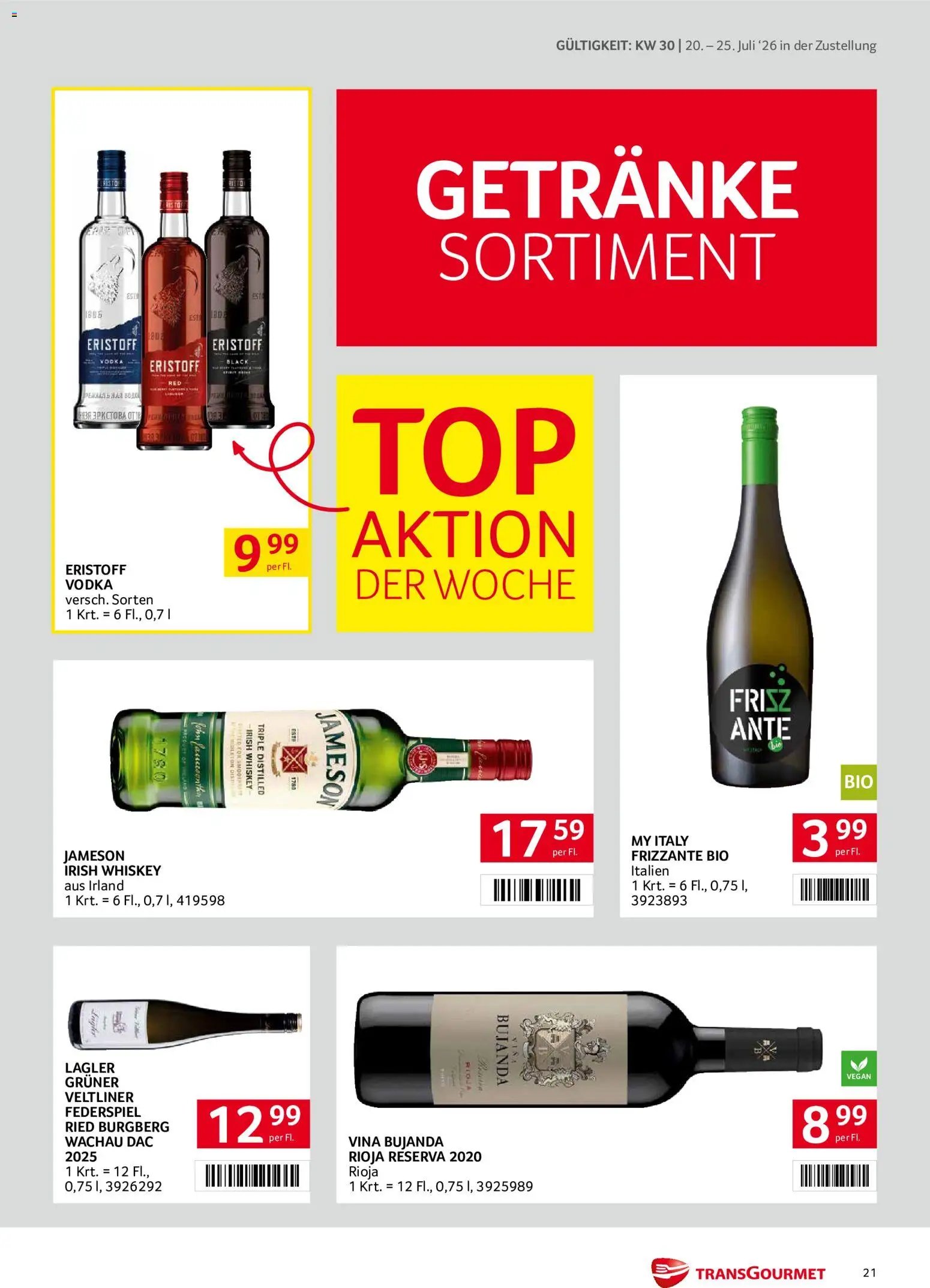 Transgourmet Zustellaktion