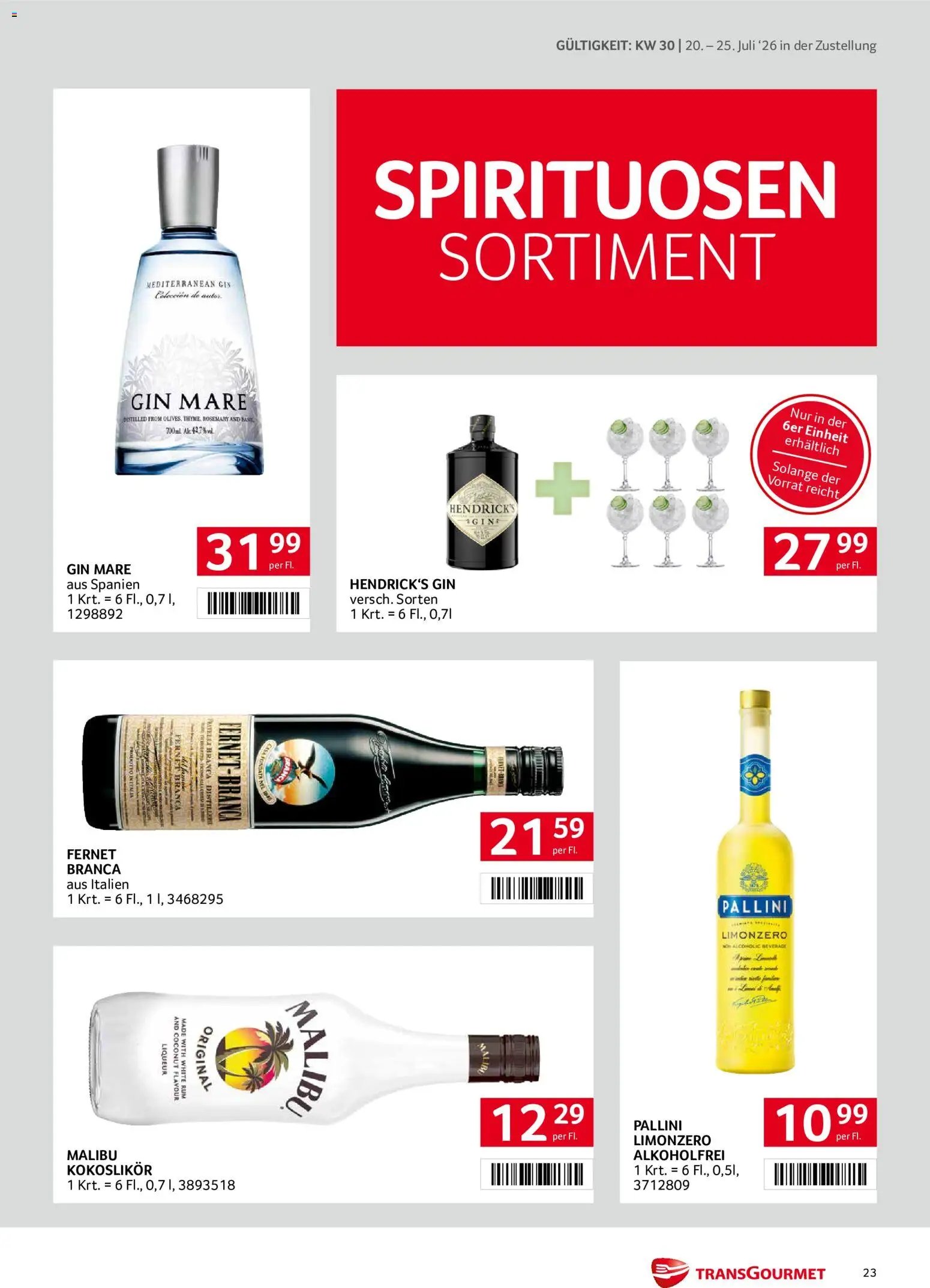 Transgourmet Zustellaktion