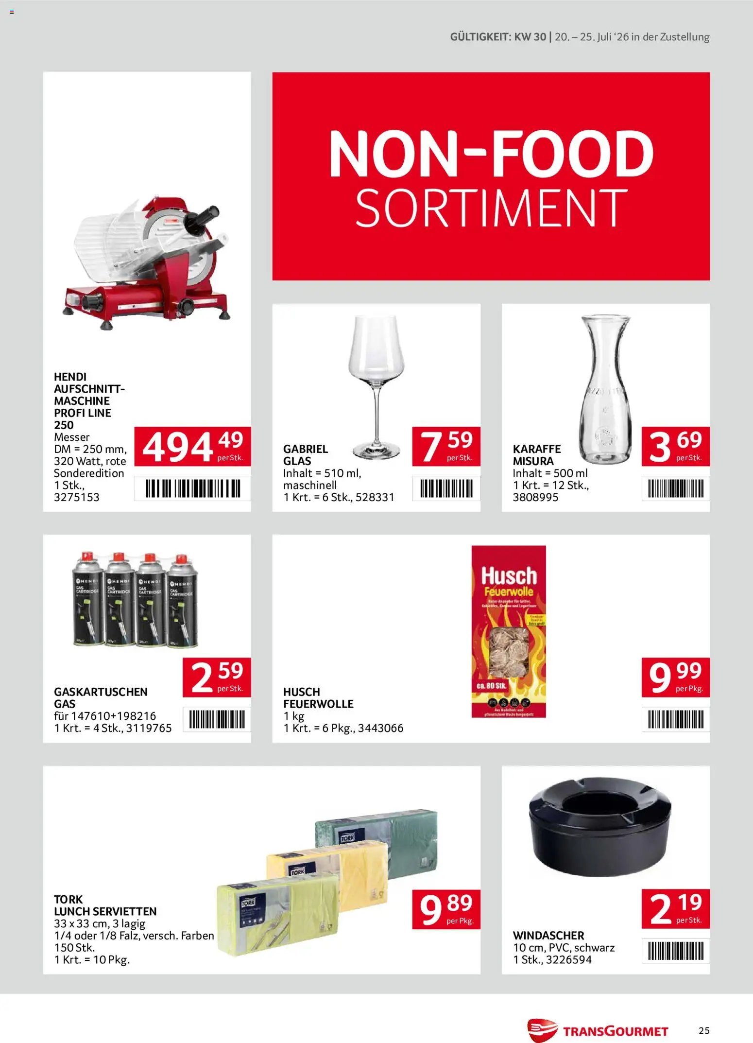 Transgourmet Zustellaktion