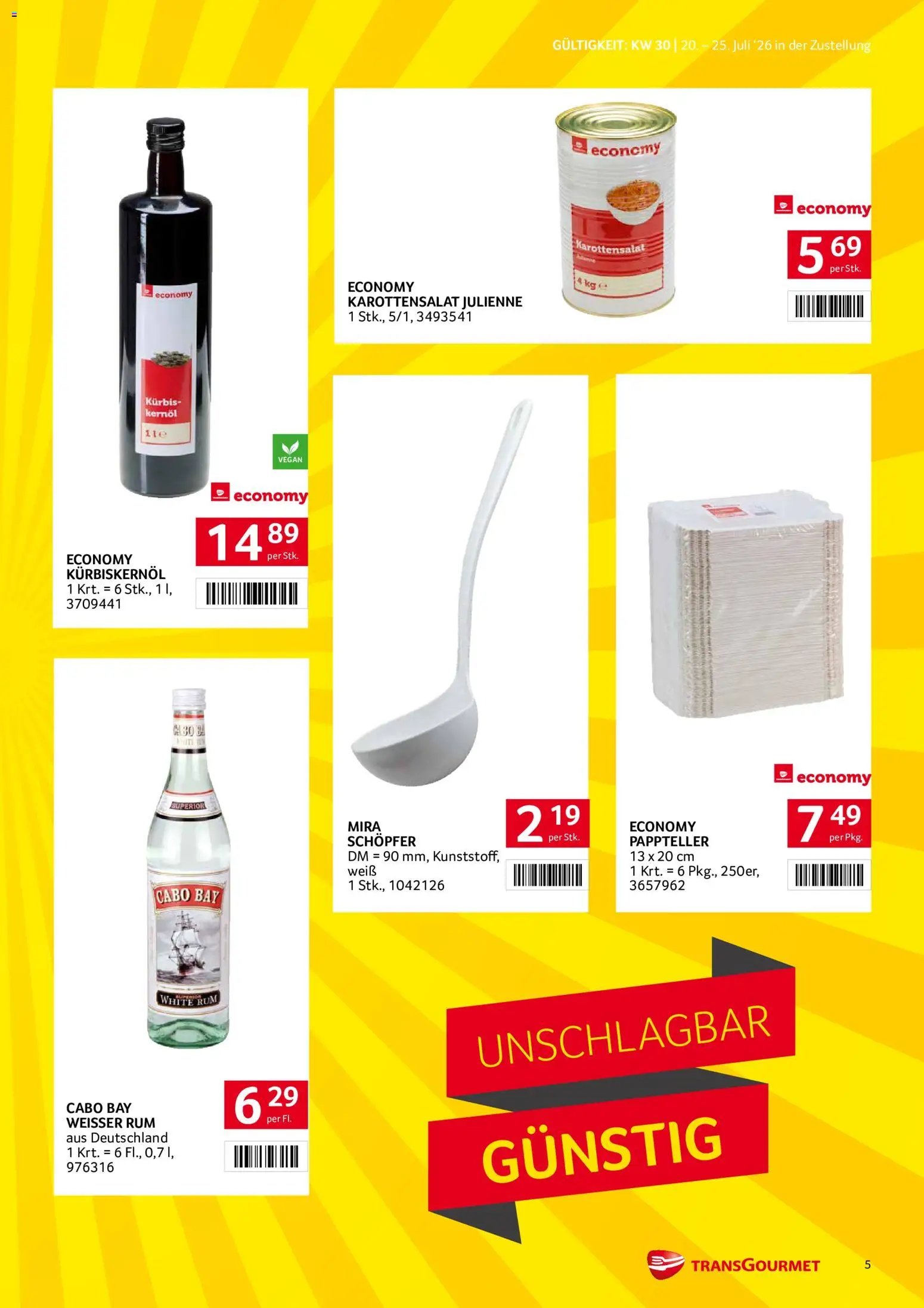Transgourmet Zustellaktion