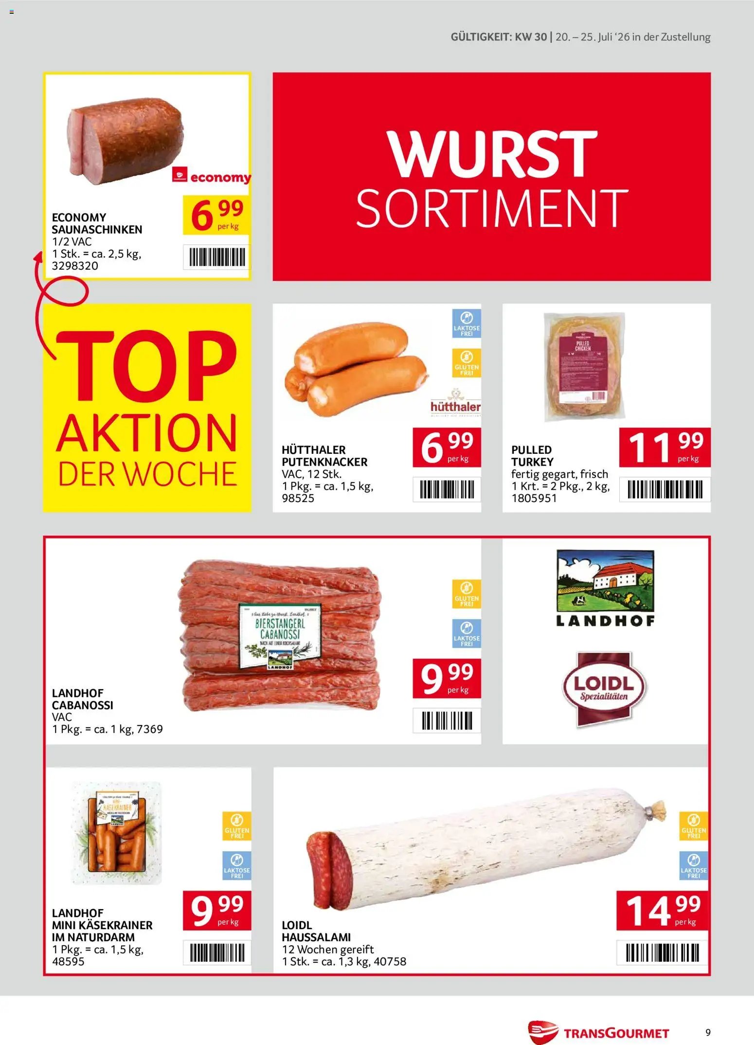 Transgourmet Zustellaktion