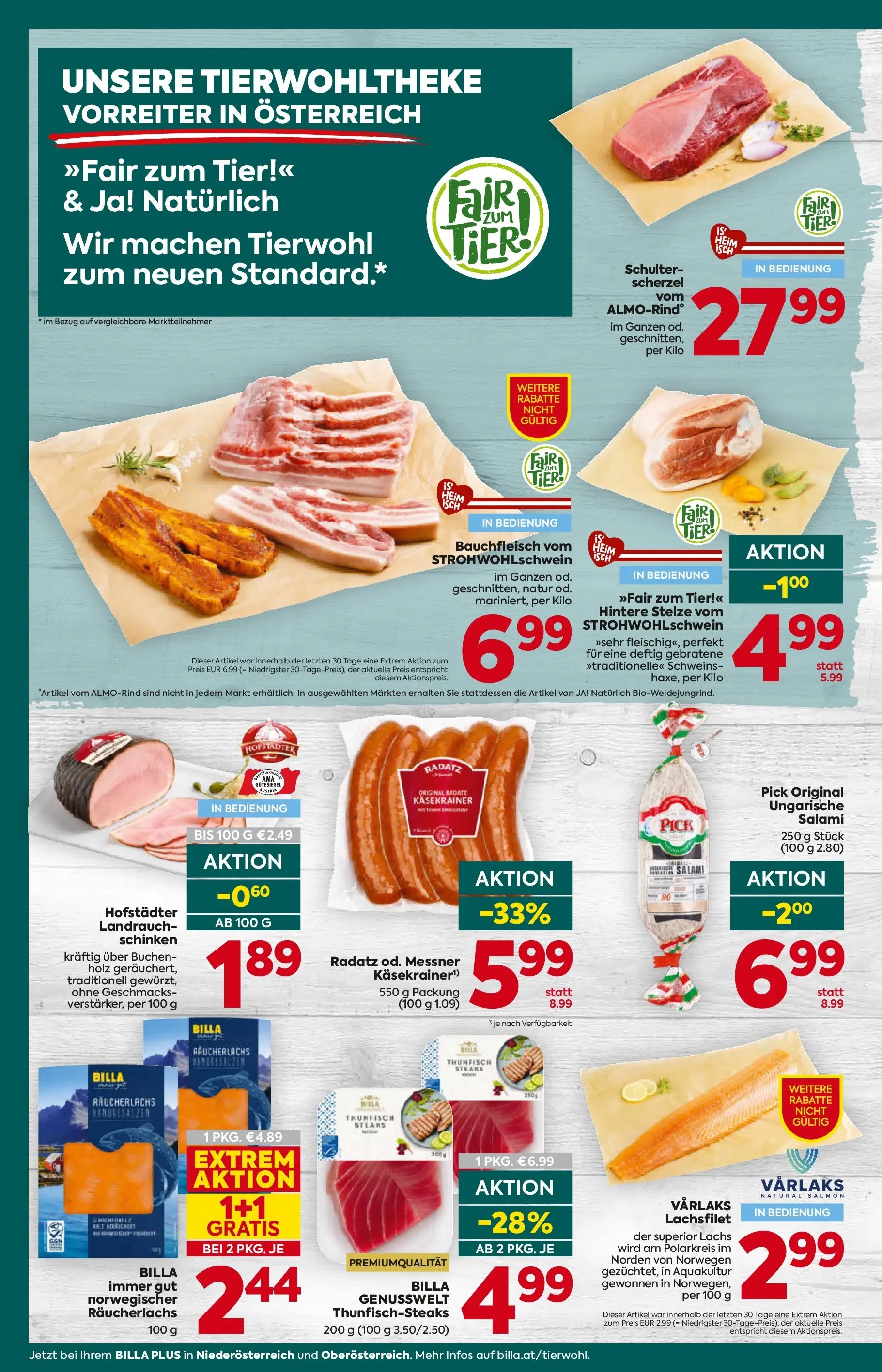 Billa Plus Flugblatt - Oberösterreich