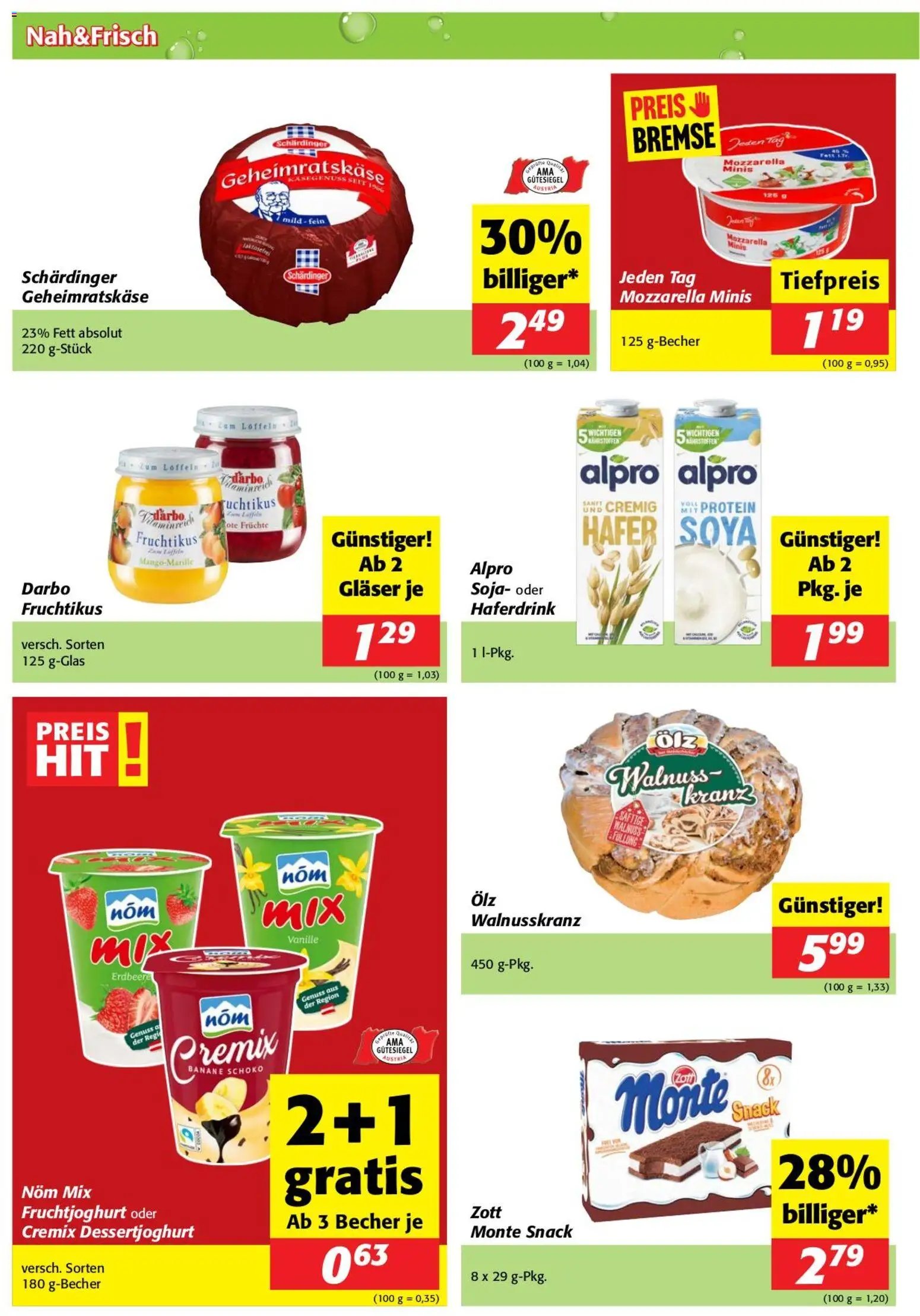 Nah und Frisch Flugblatt