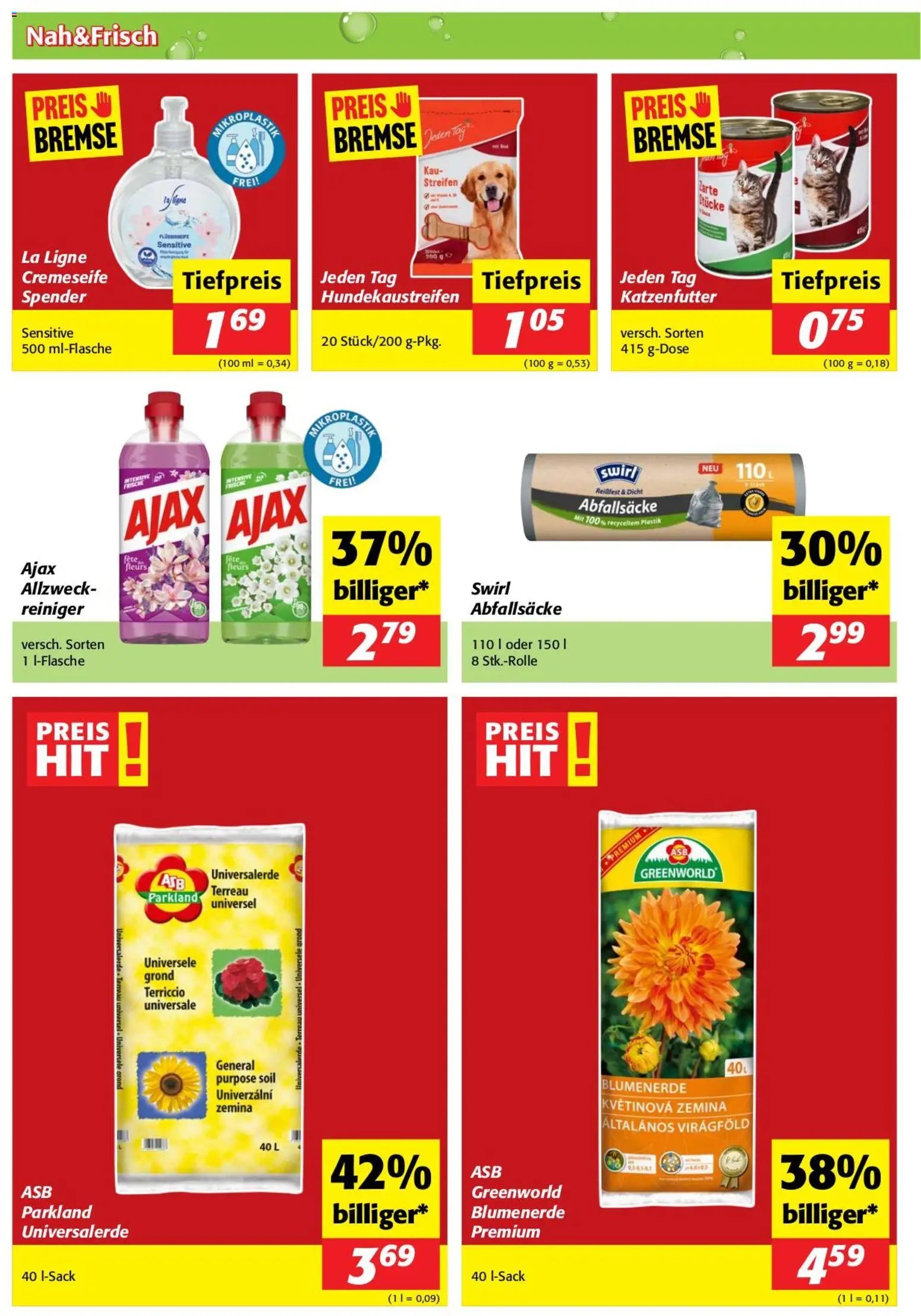 Nah und Frisch Flugblatt