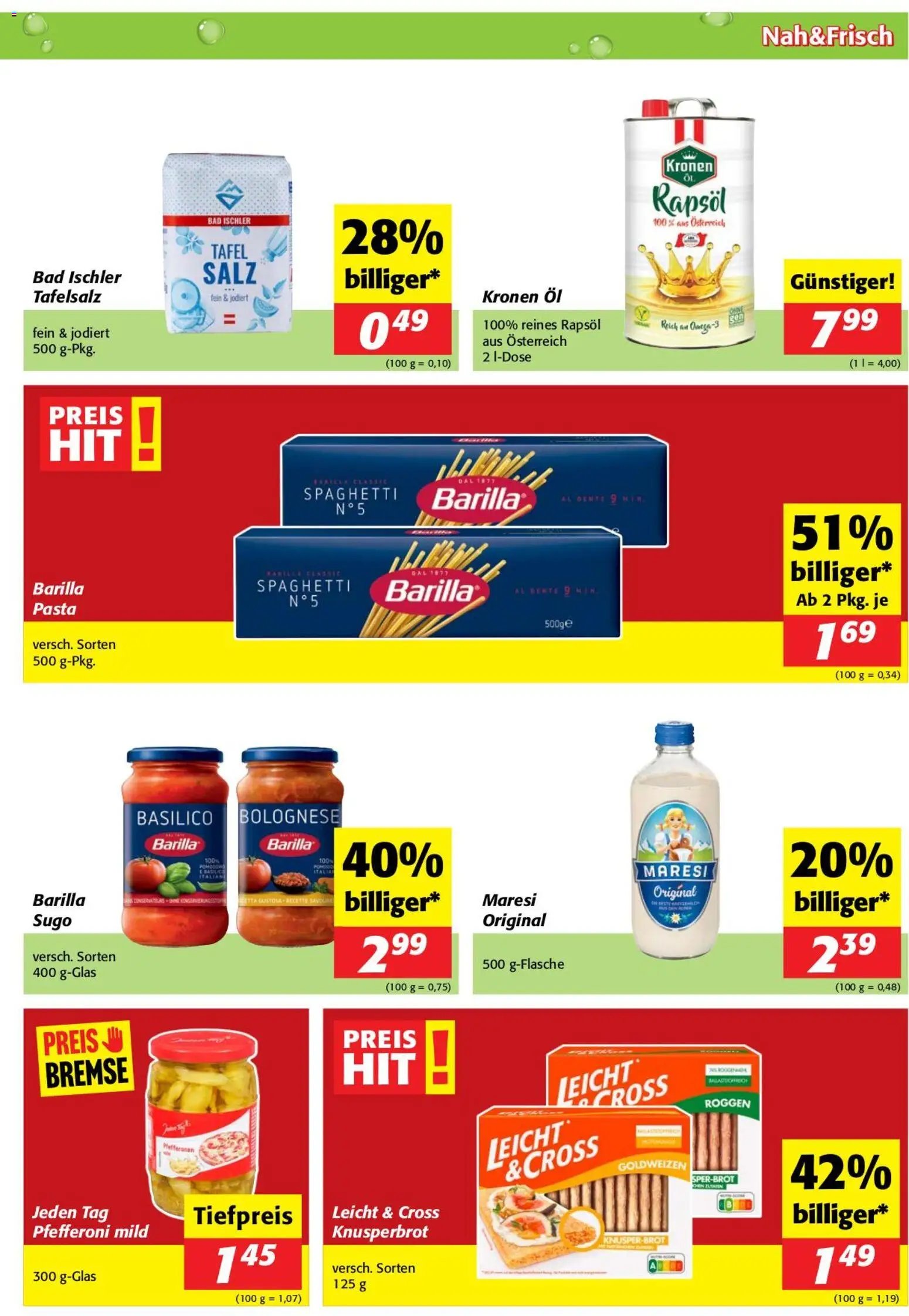 Nah und Frisch Flugblatt