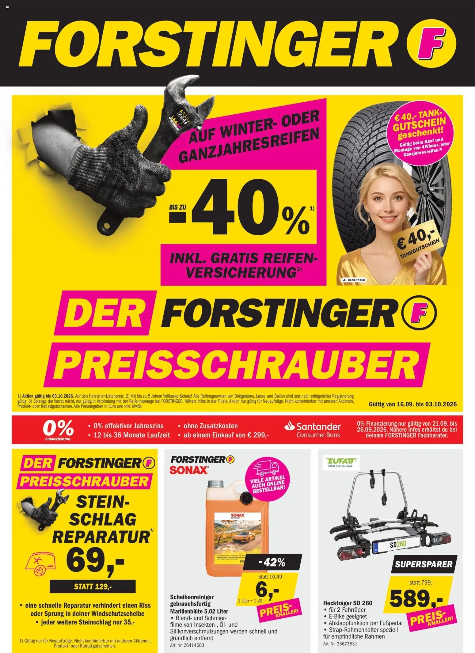 Forstinger Flugblatt