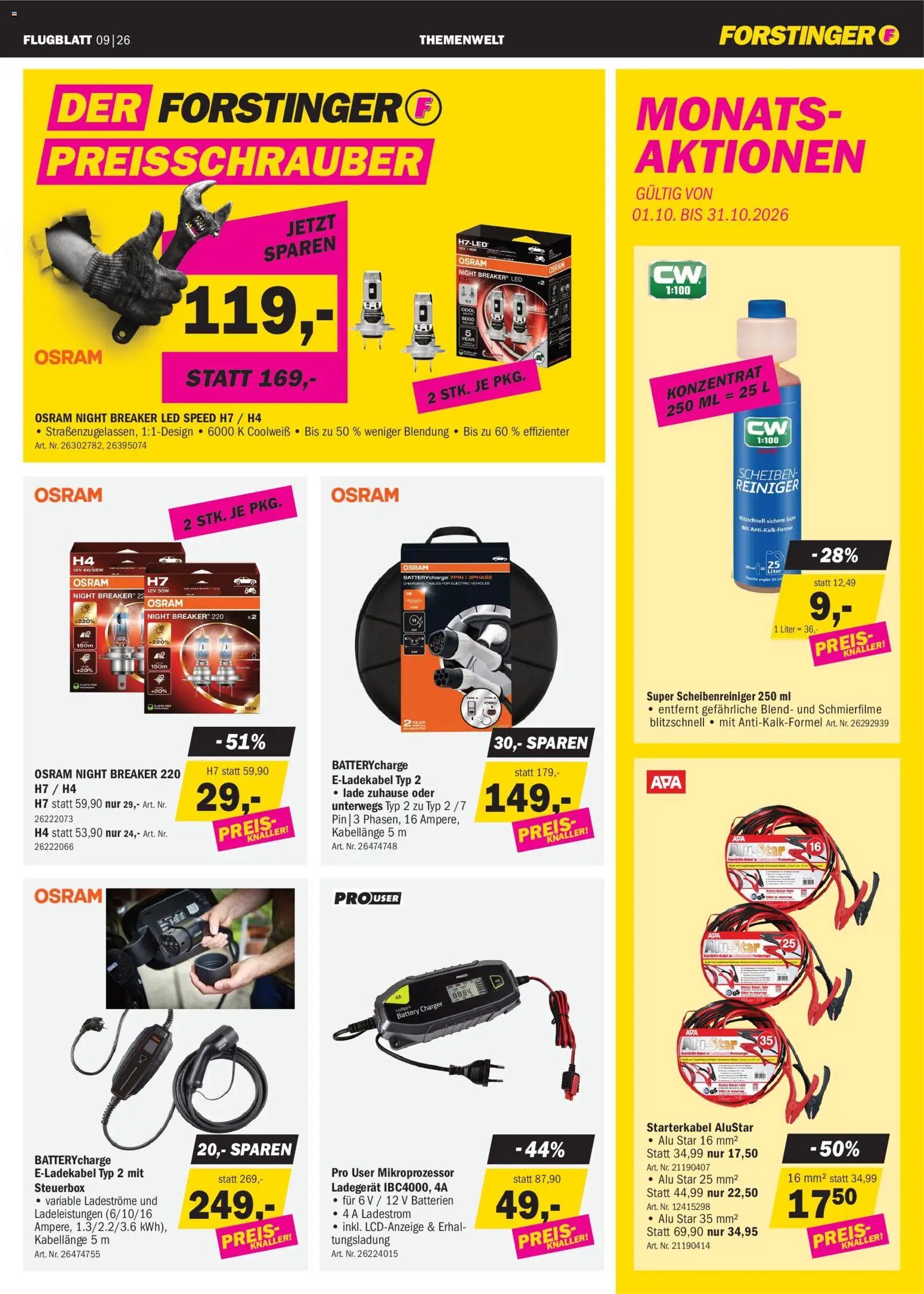Forstinger Flugblatt