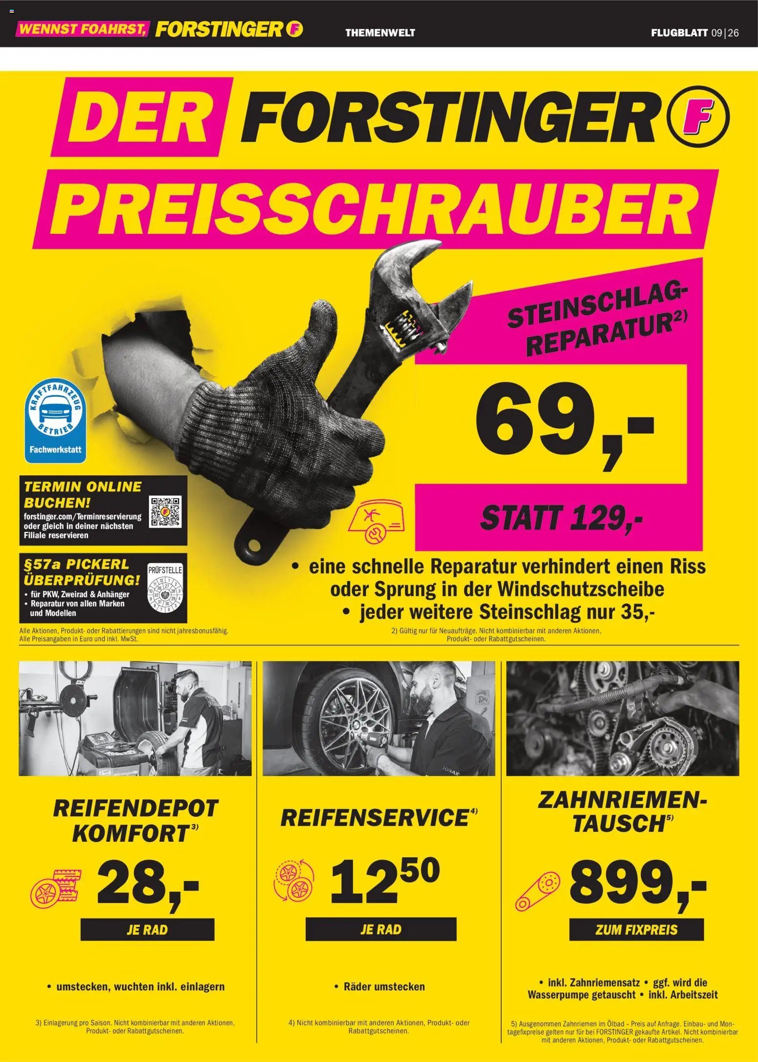 Forstinger Flugblatt