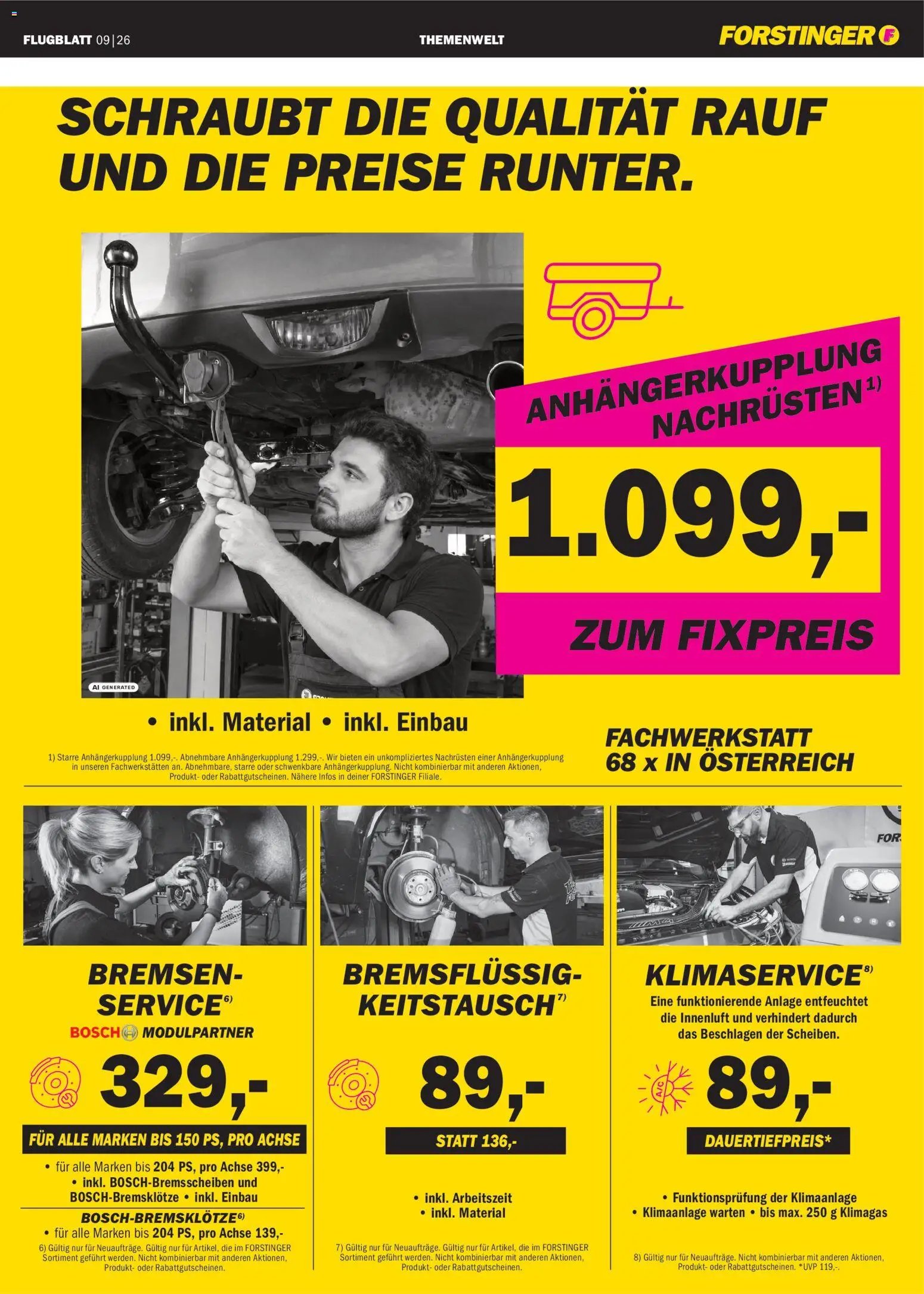 Forstinger Flugblatt