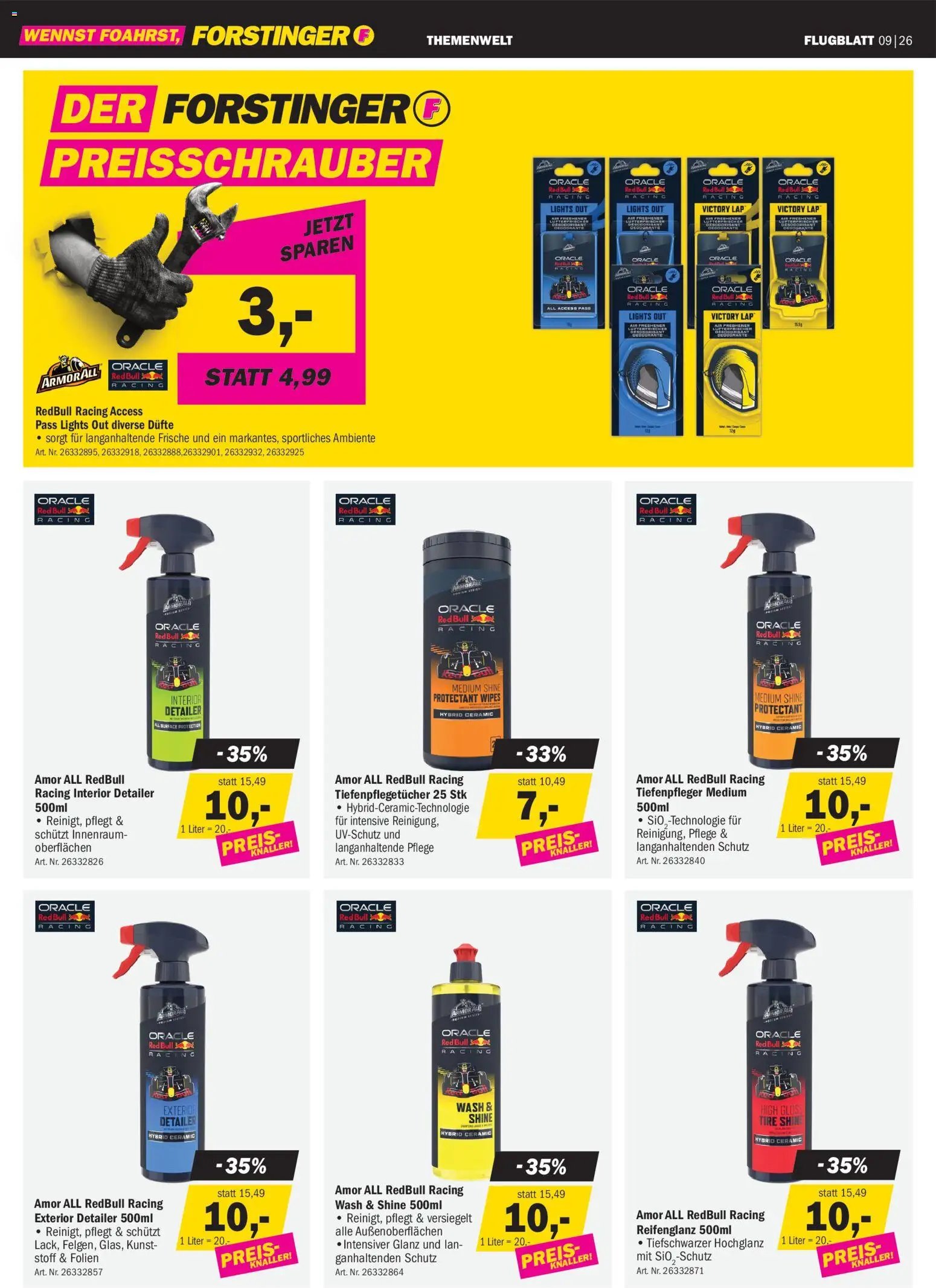 Forstinger Flugblatt