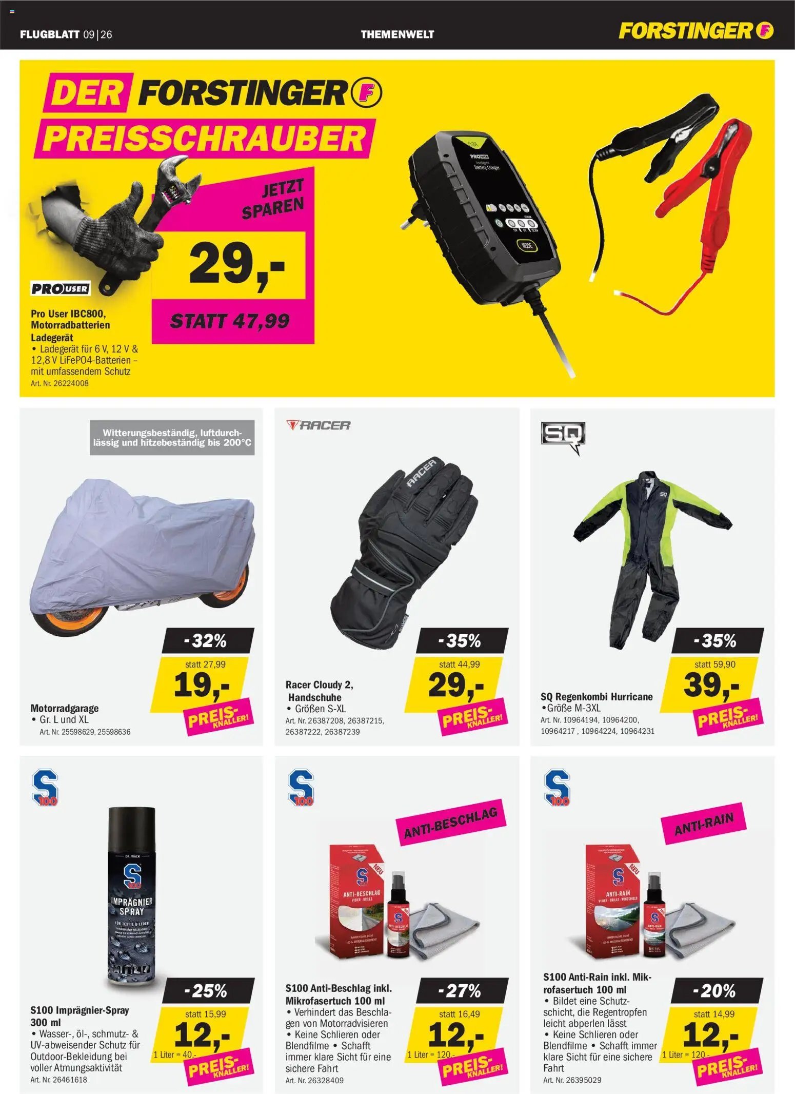 Forstinger Flugblatt