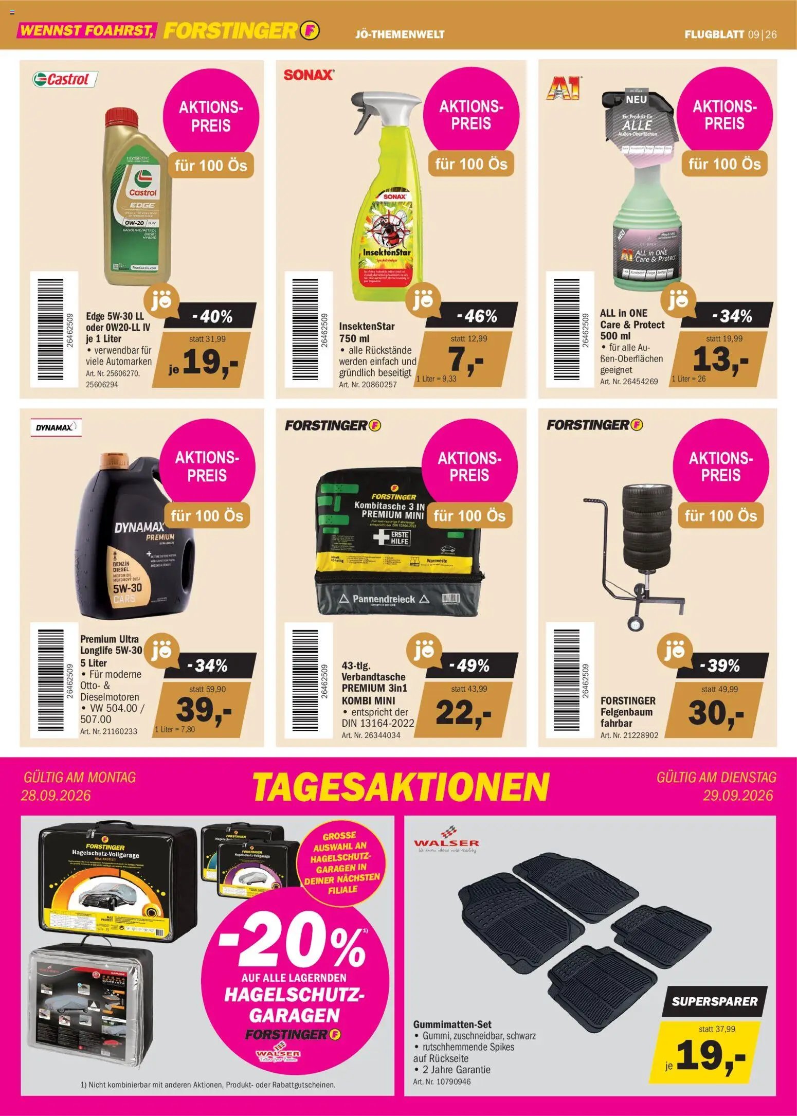 Forstinger Flugblatt