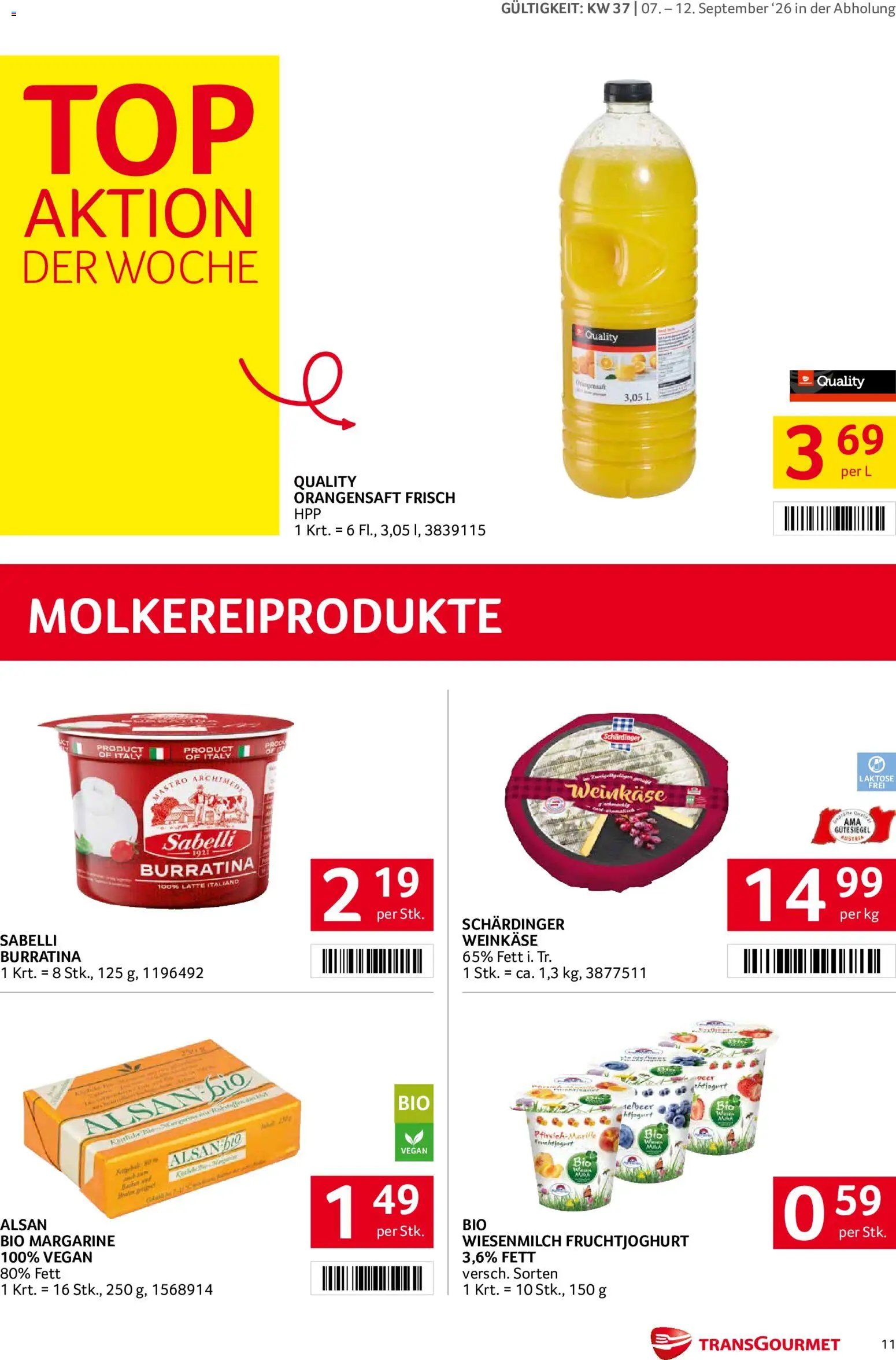 Transgourmet Flugblatt