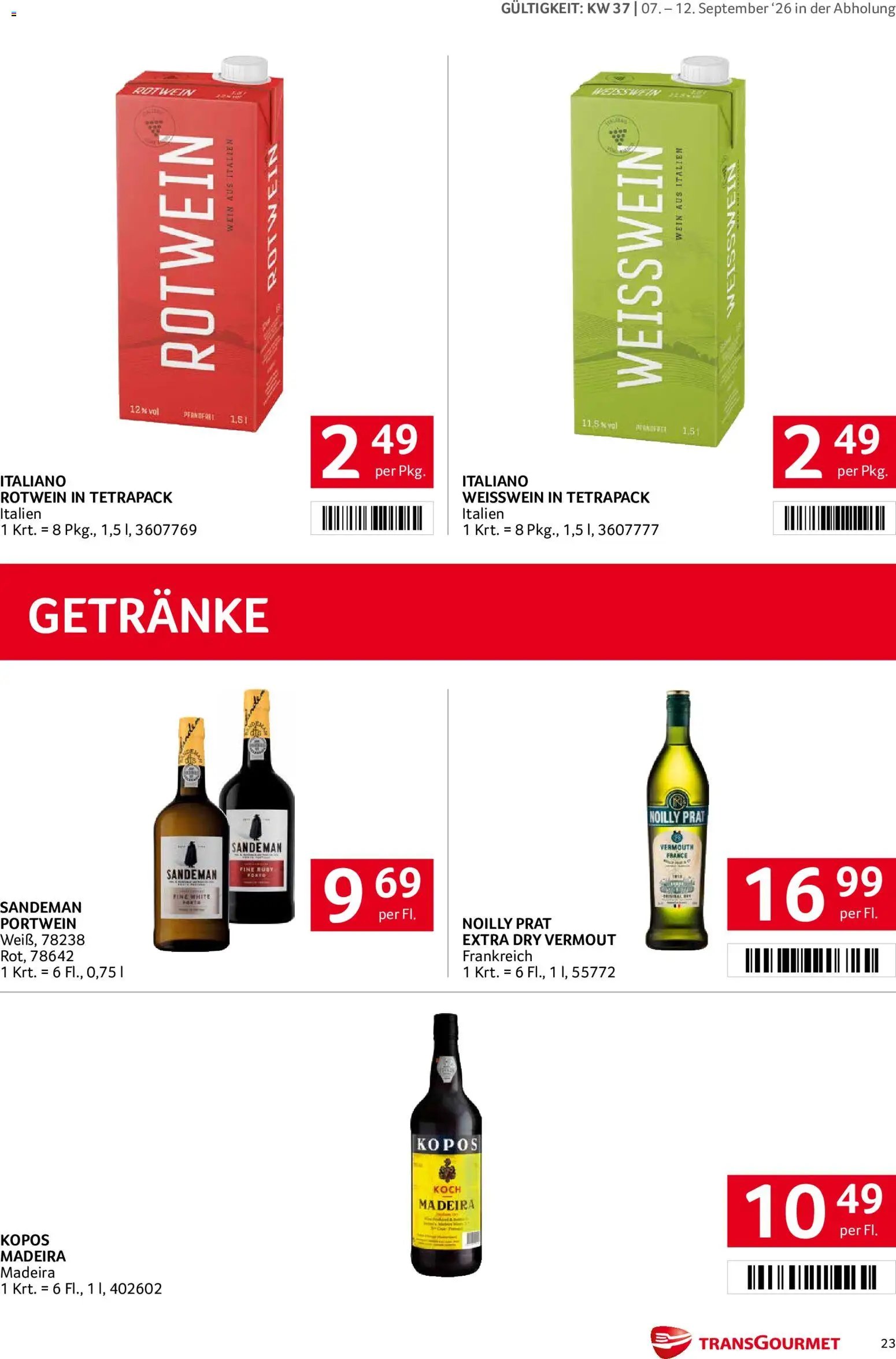 Transgourmet Flugblatt