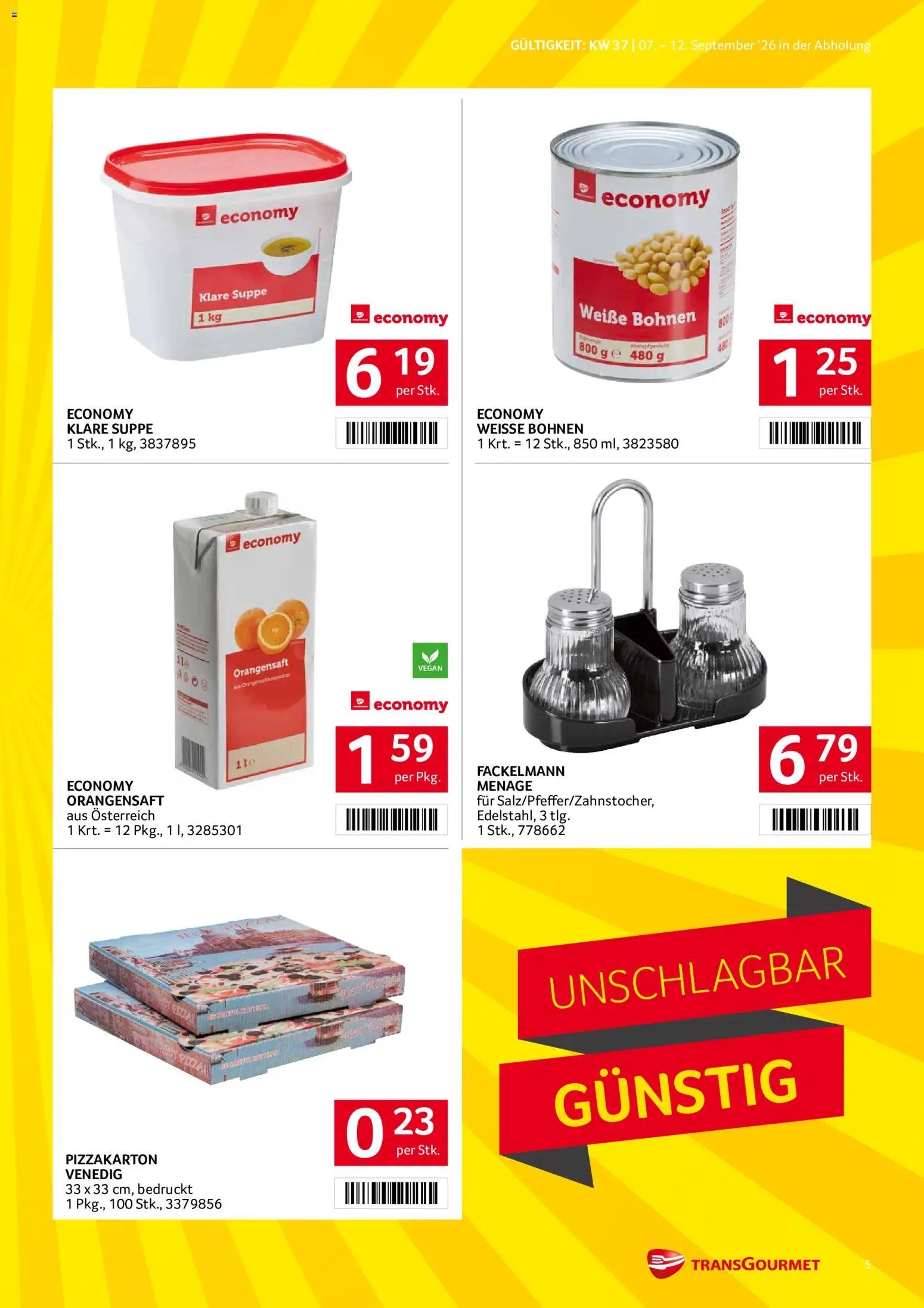 Transgourmet Flugblatt