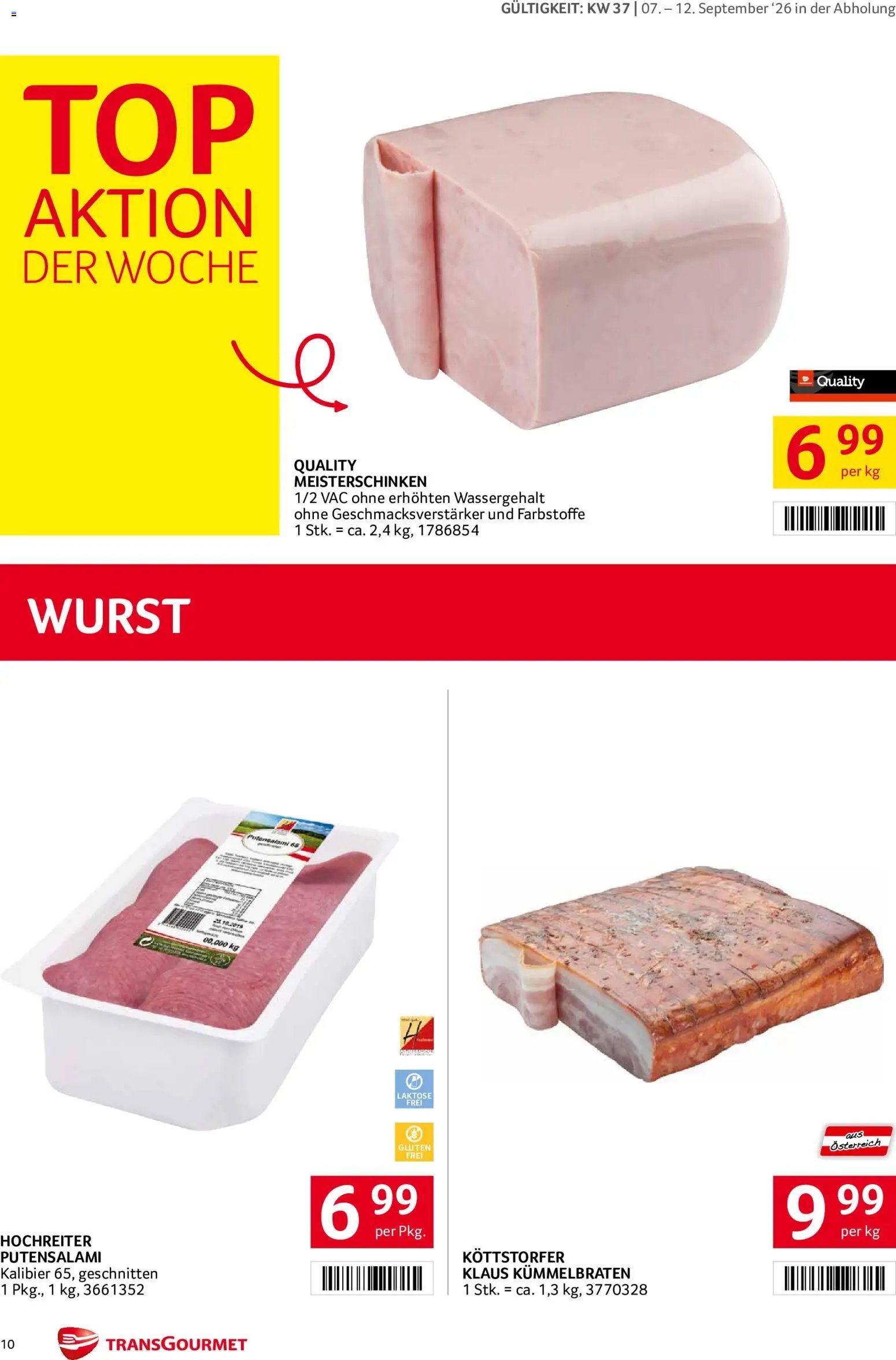 Transgourmet Flugblatt