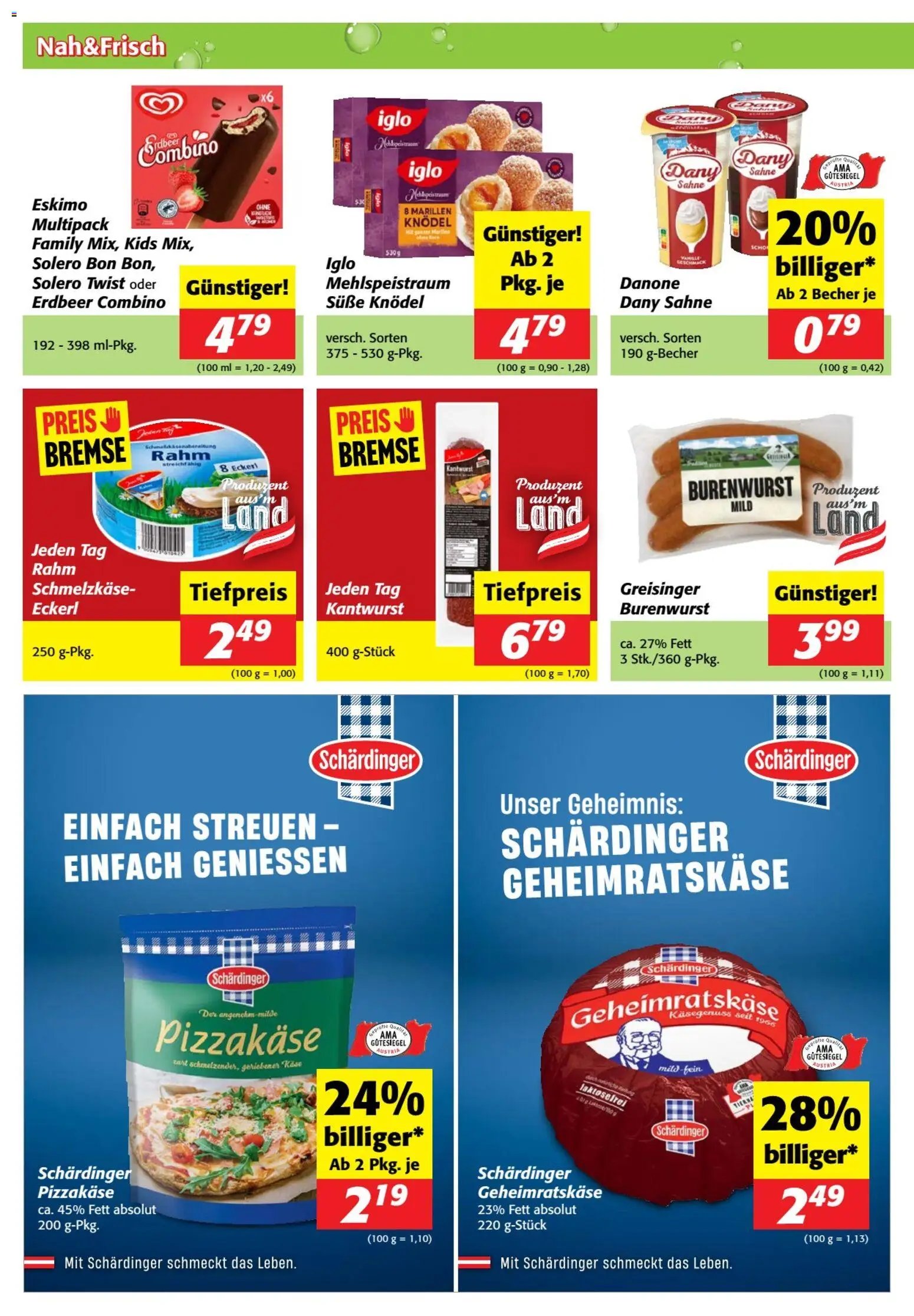 Nah und Frisch Flugblatt