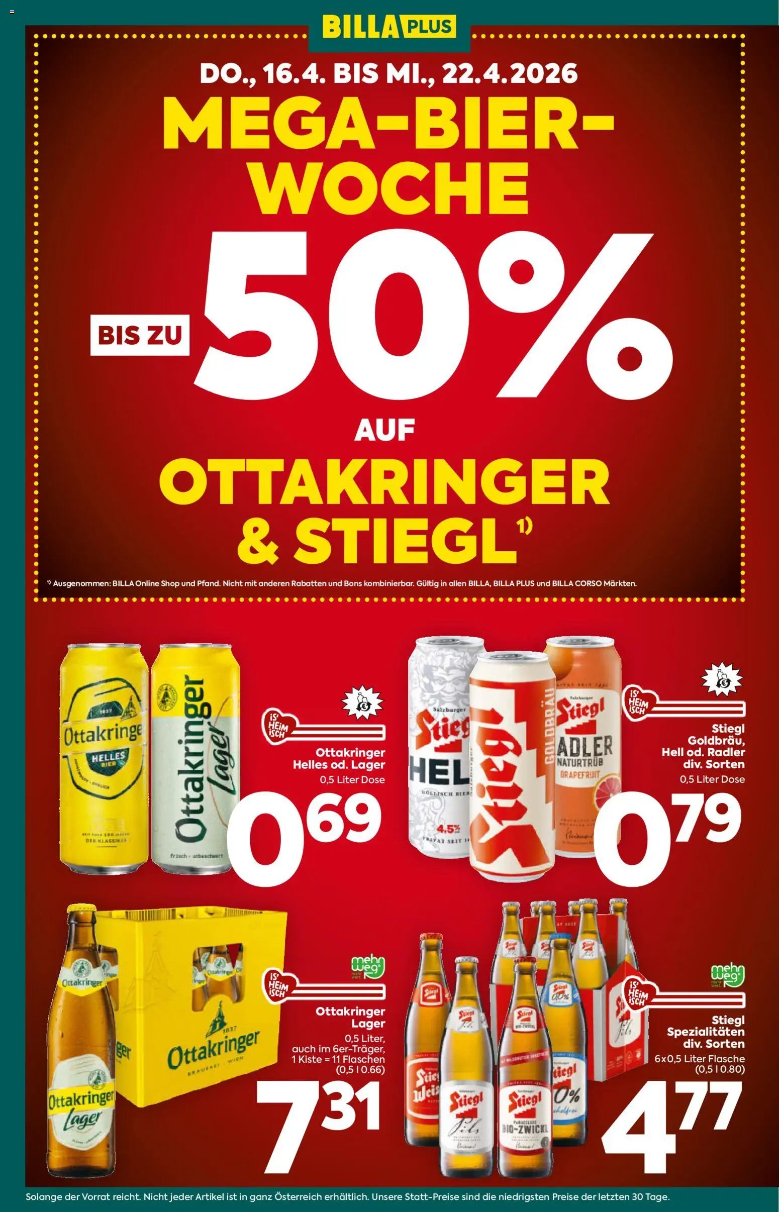 Billa Plus Flugblatt