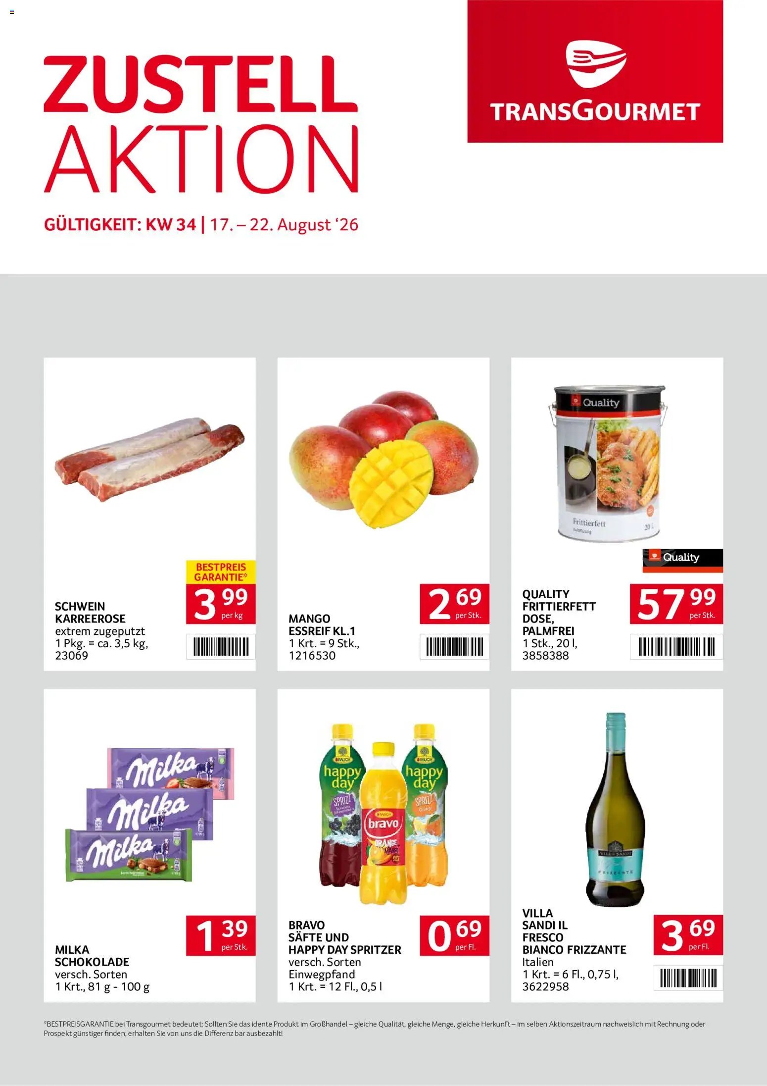 Transgourmet Zustellaktion