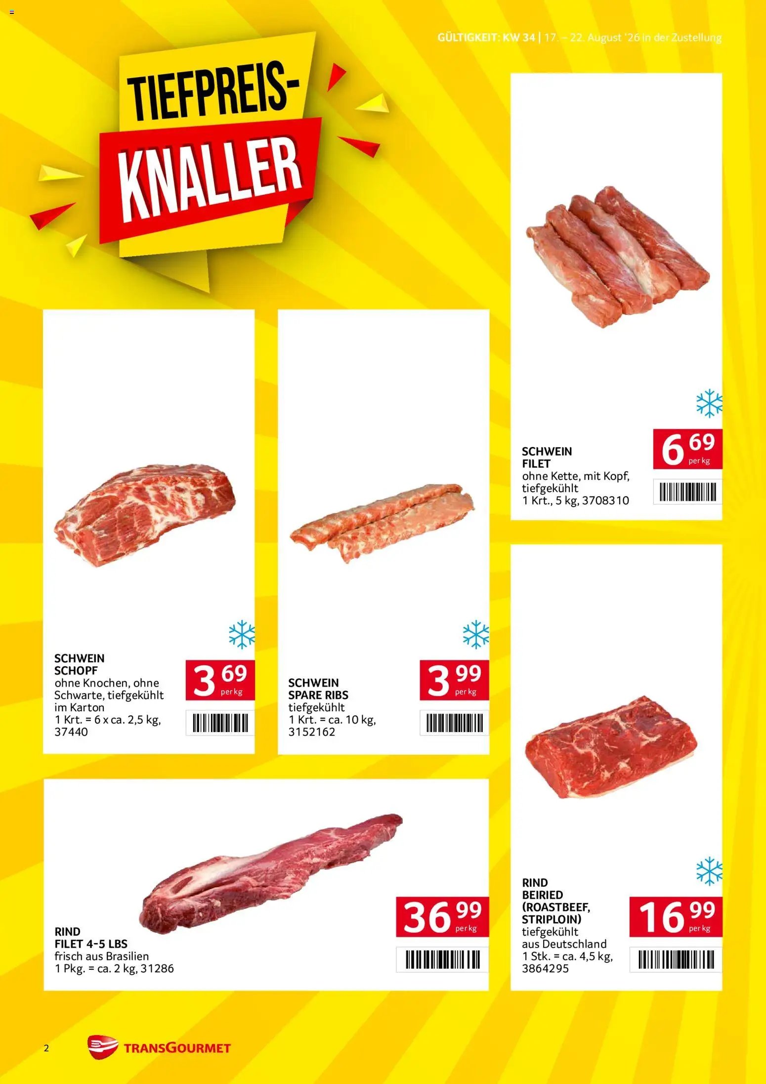 Transgourmet Zustellaktion