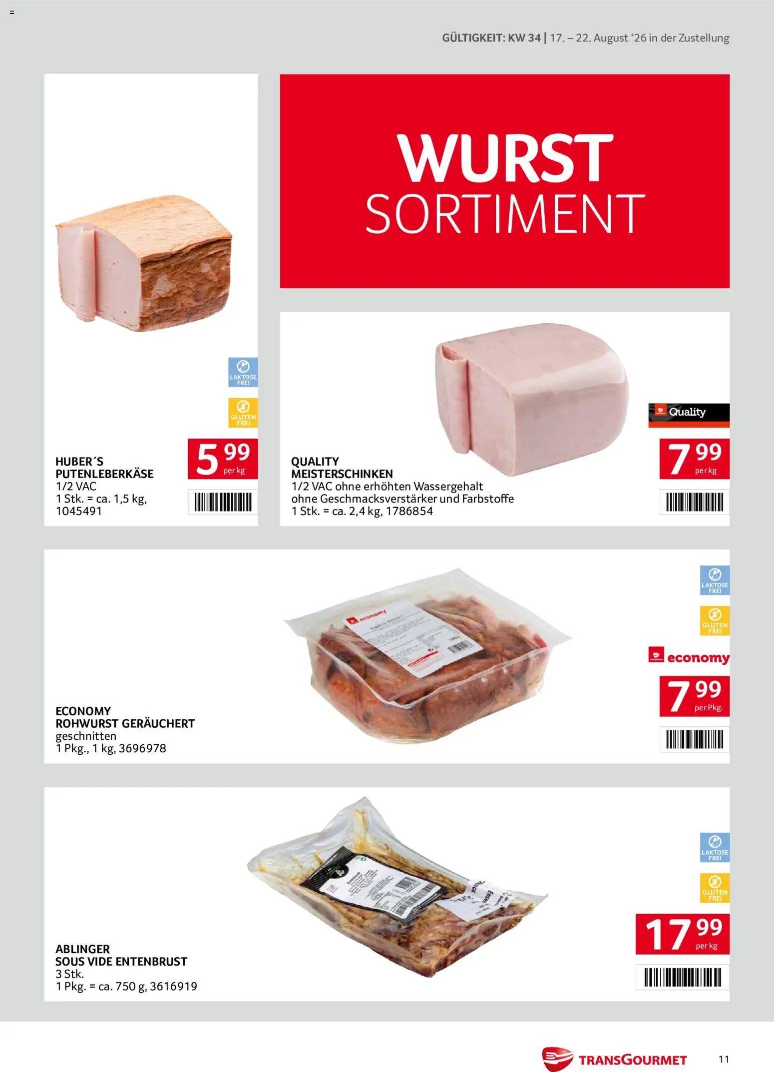 Transgourmet Zustellaktion
