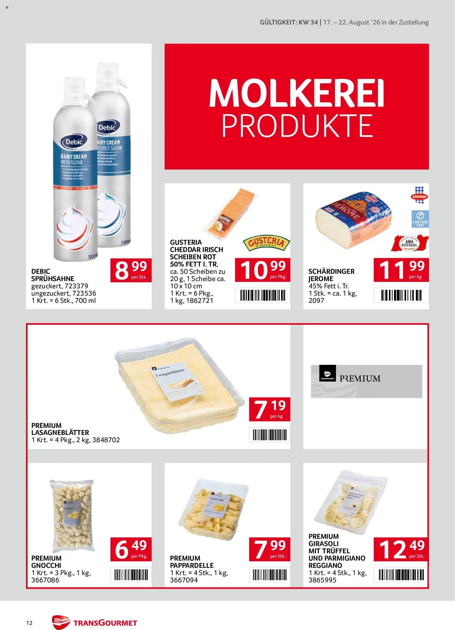 Transgourmet Zustellaktion