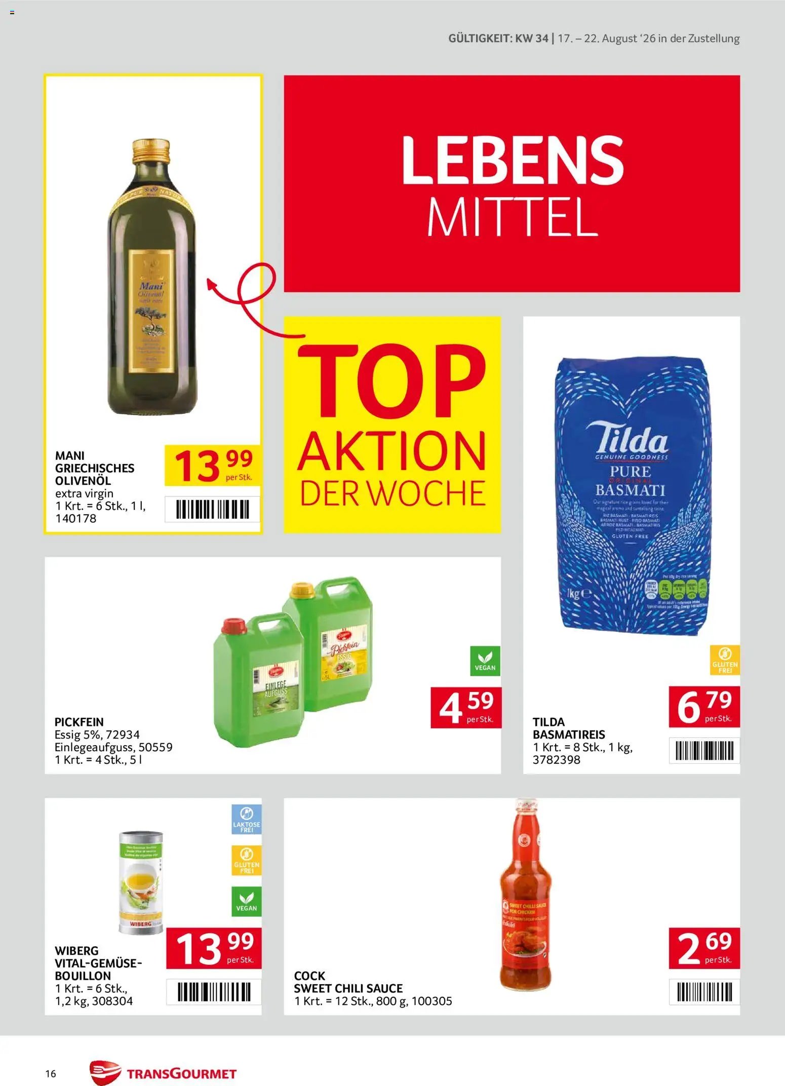 Transgourmet Zustellaktion