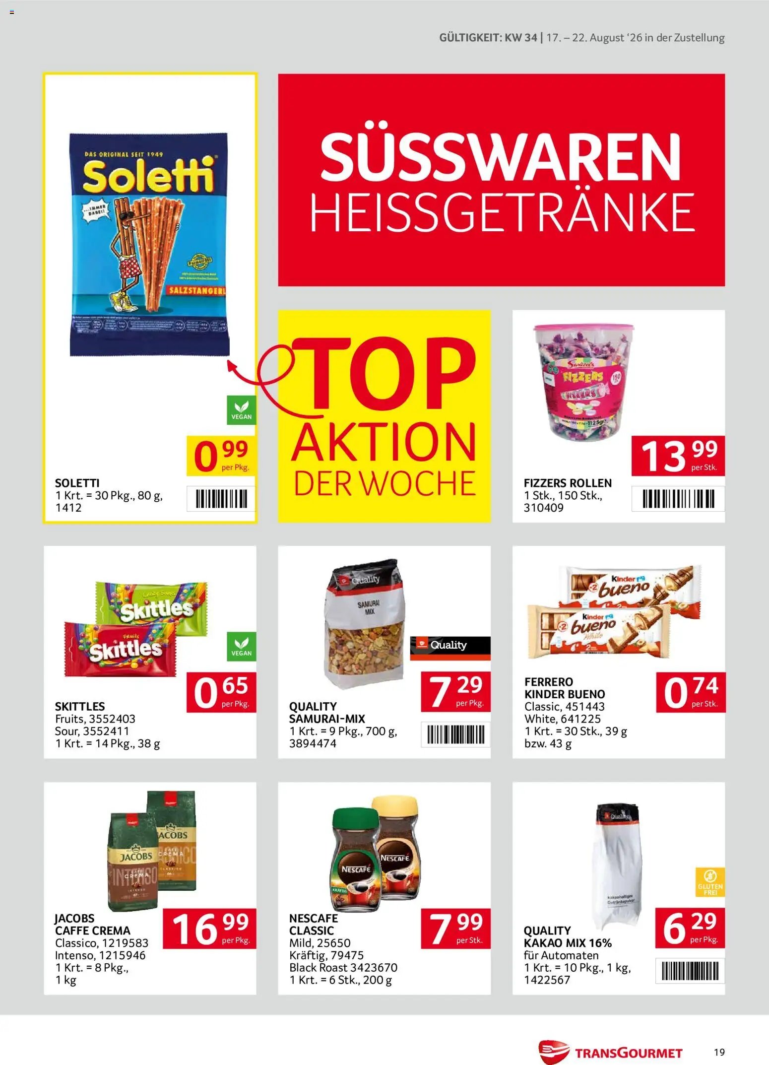 Transgourmet Zustellaktion