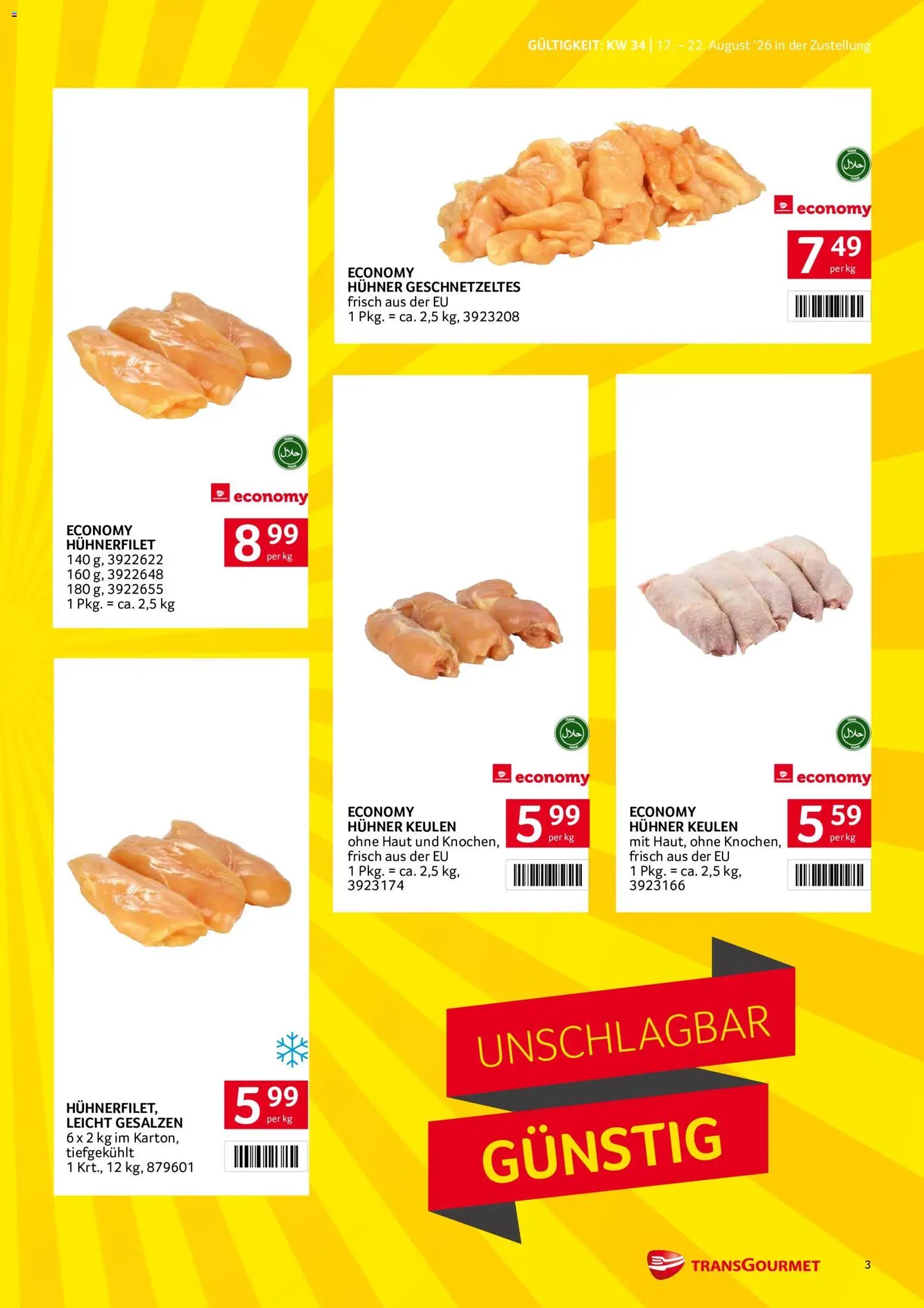 Transgourmet Zustellaktion