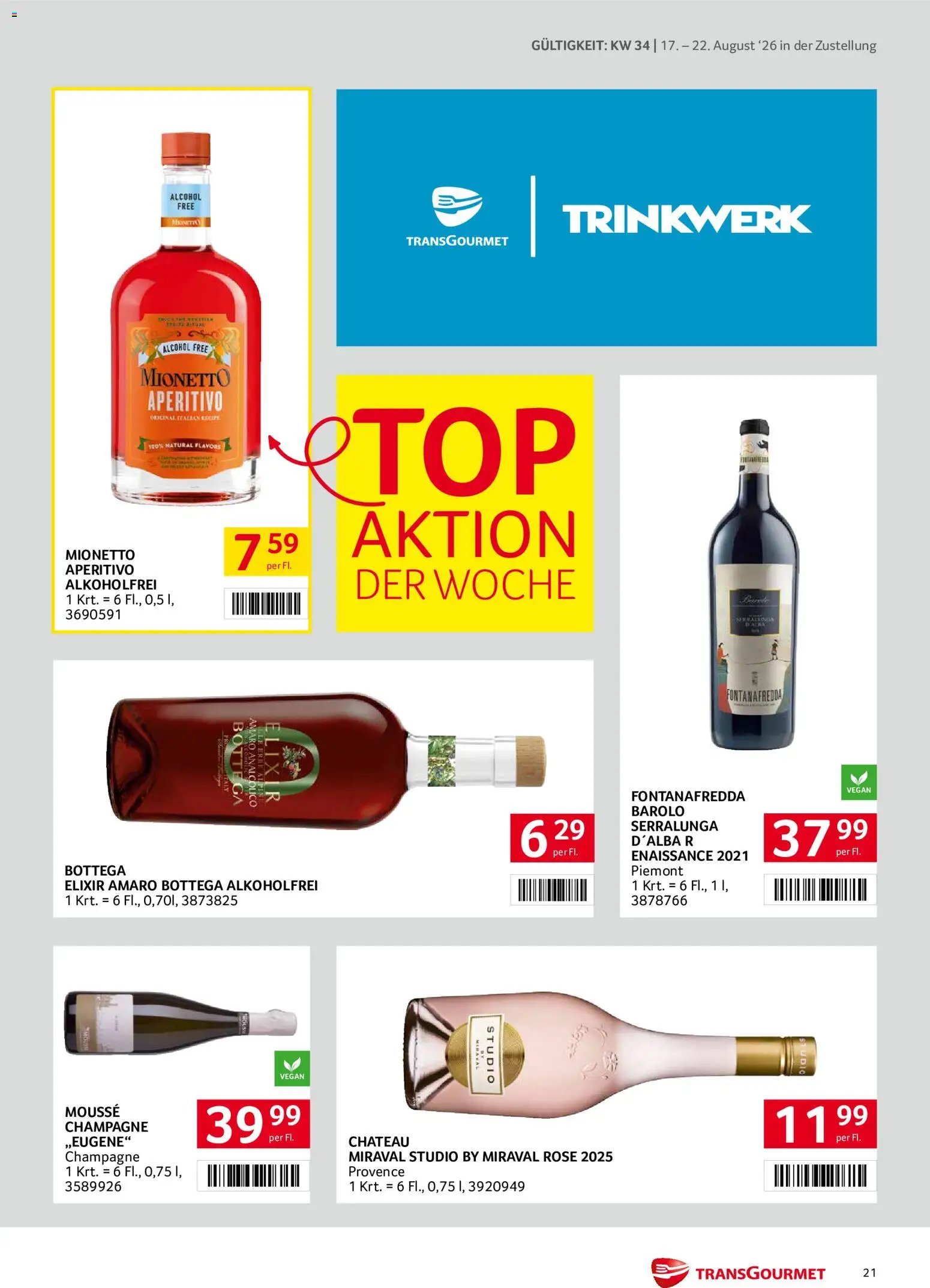 Transgourmet Zustellaktion