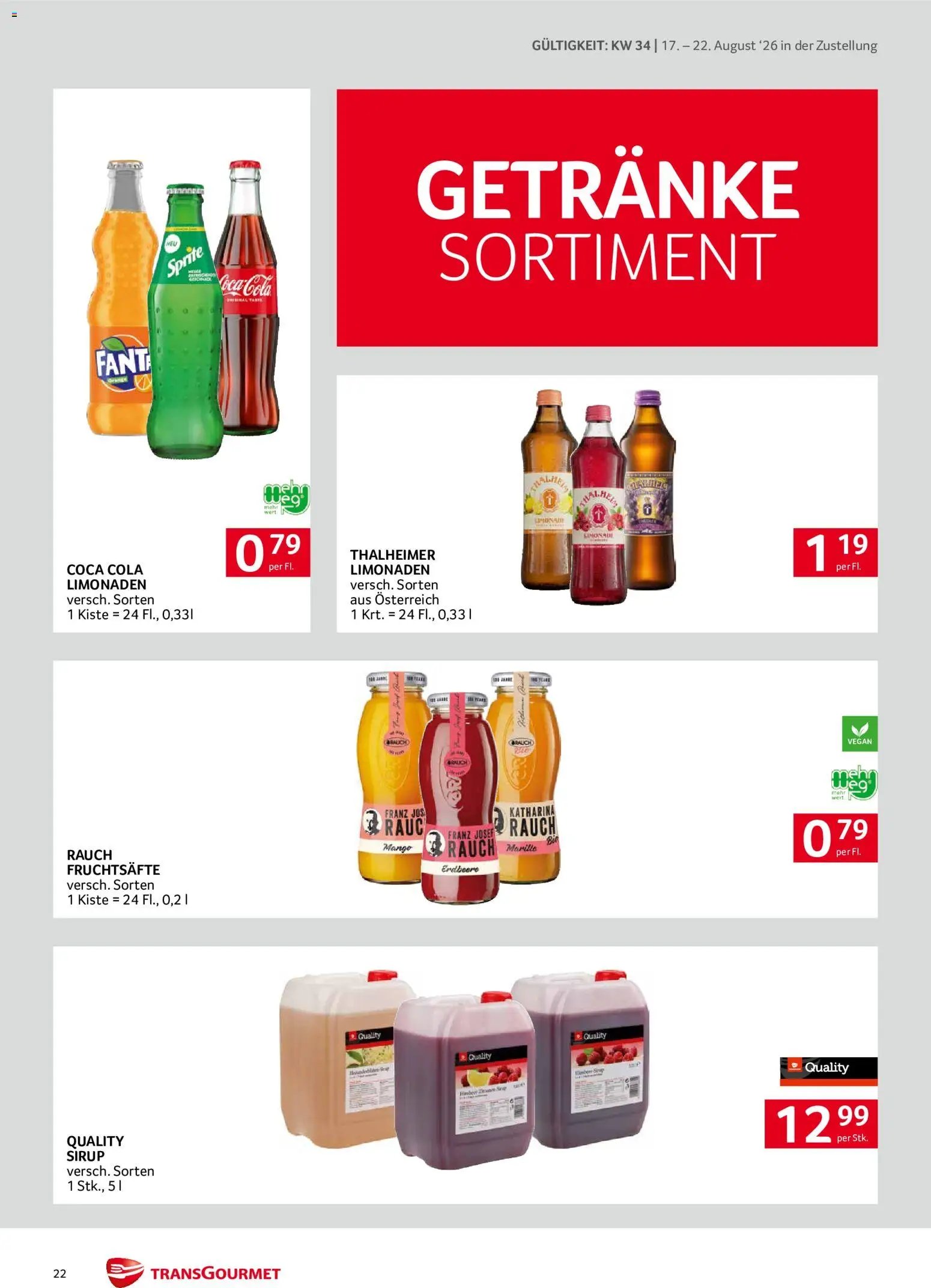 Transgourmet Zustellaktion