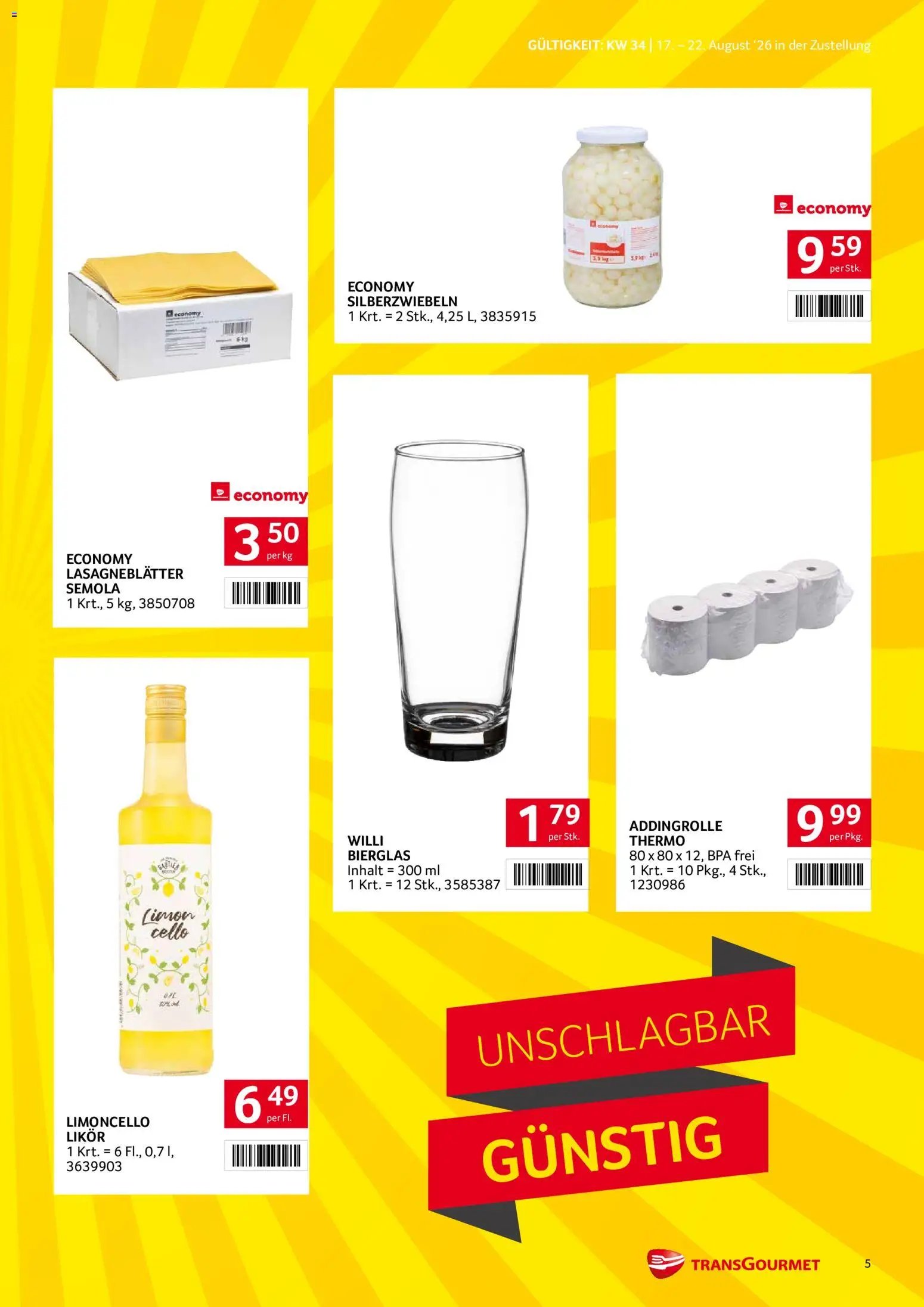 Transgourmet Zustellaktion