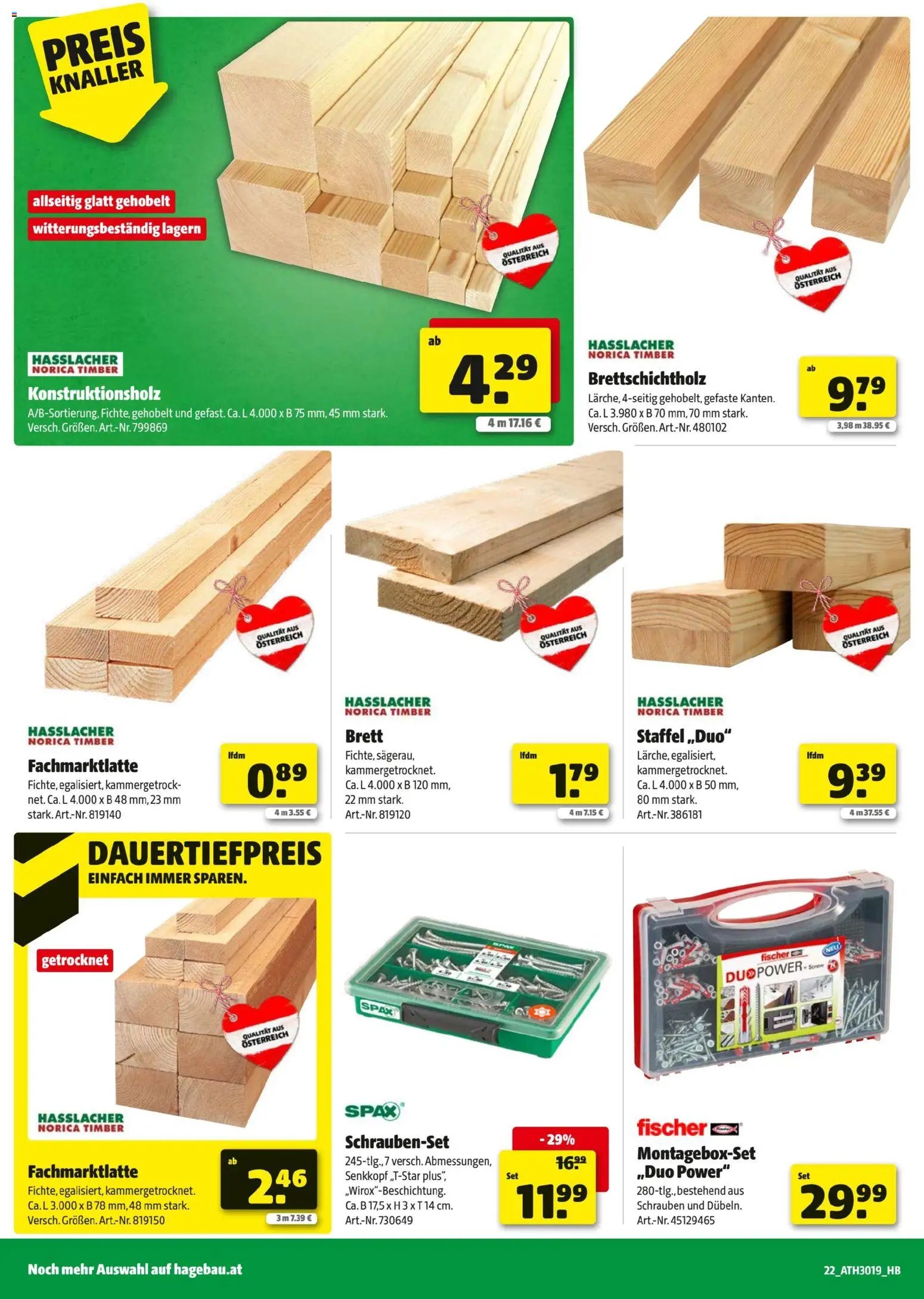 Hagebau Flugblatt