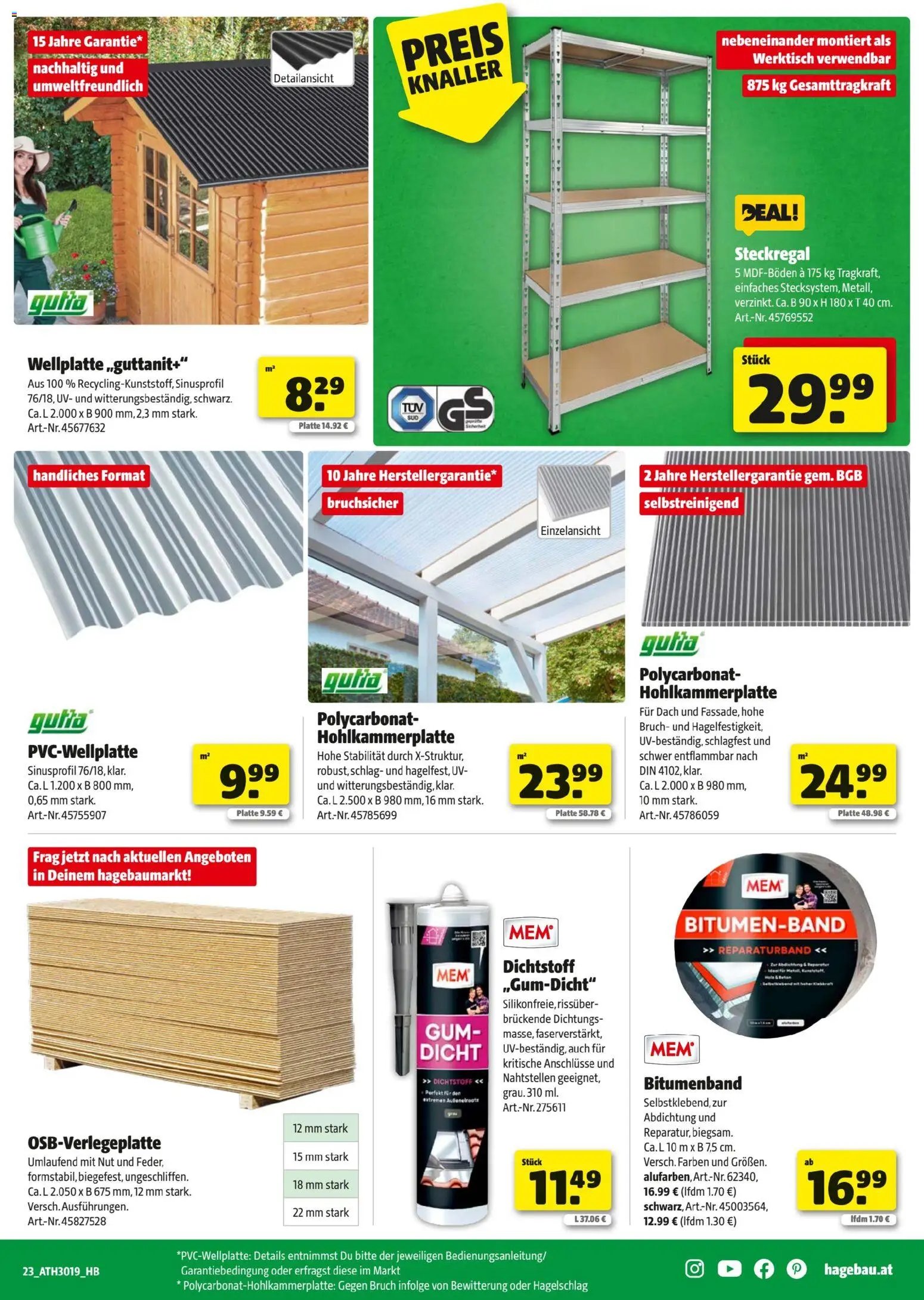 Hagebau Flugblatt