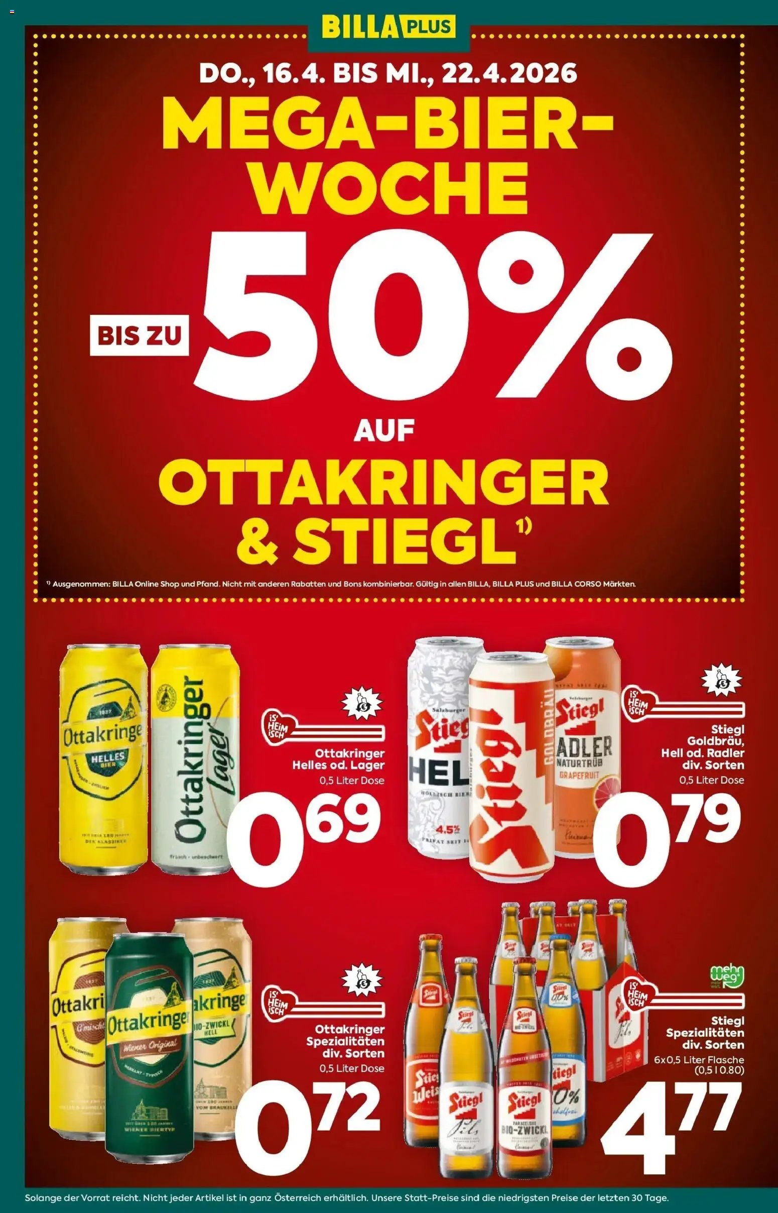 Billa Plus Flugblatt - Oberösterreich