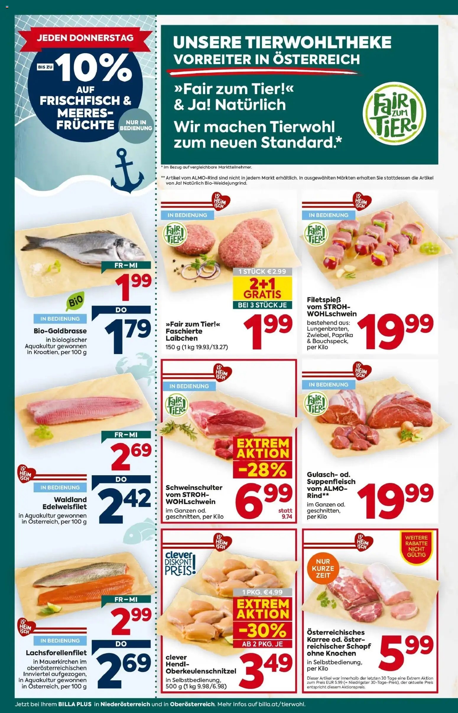 Billa Plus Flugblatt - Oberösterreich