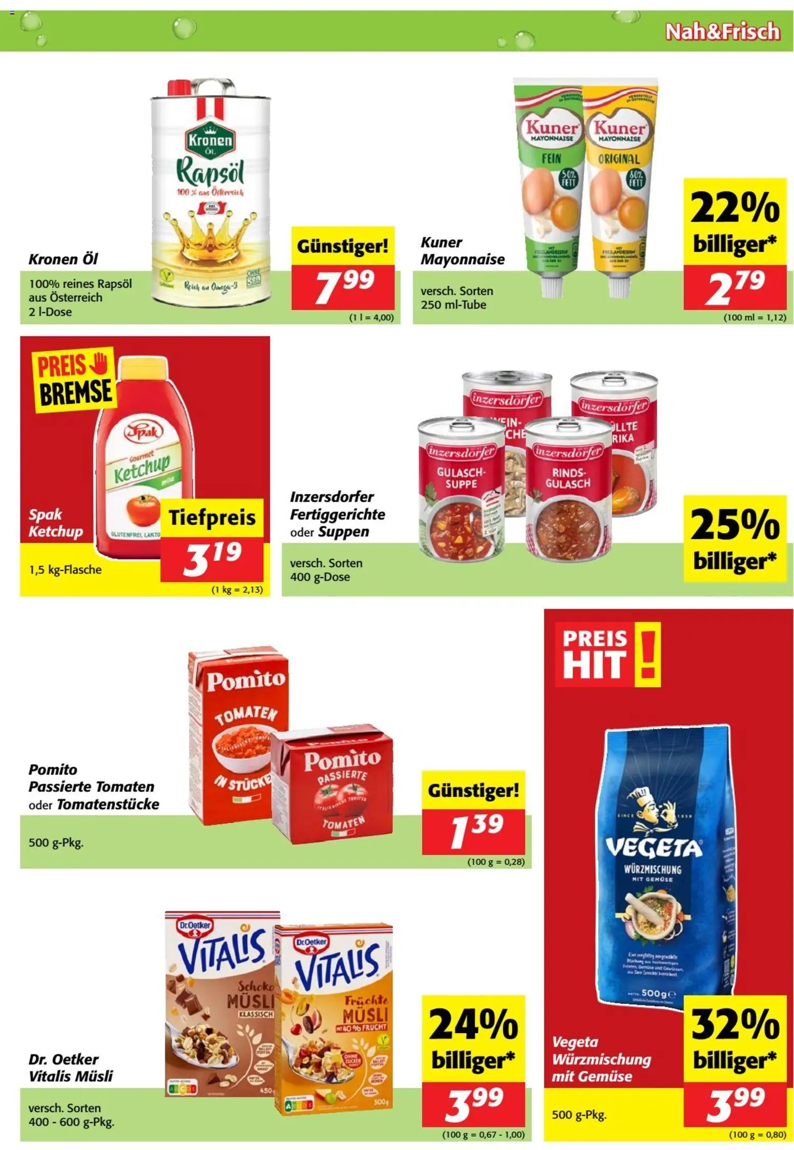 Nah und Frisch Flugblatt